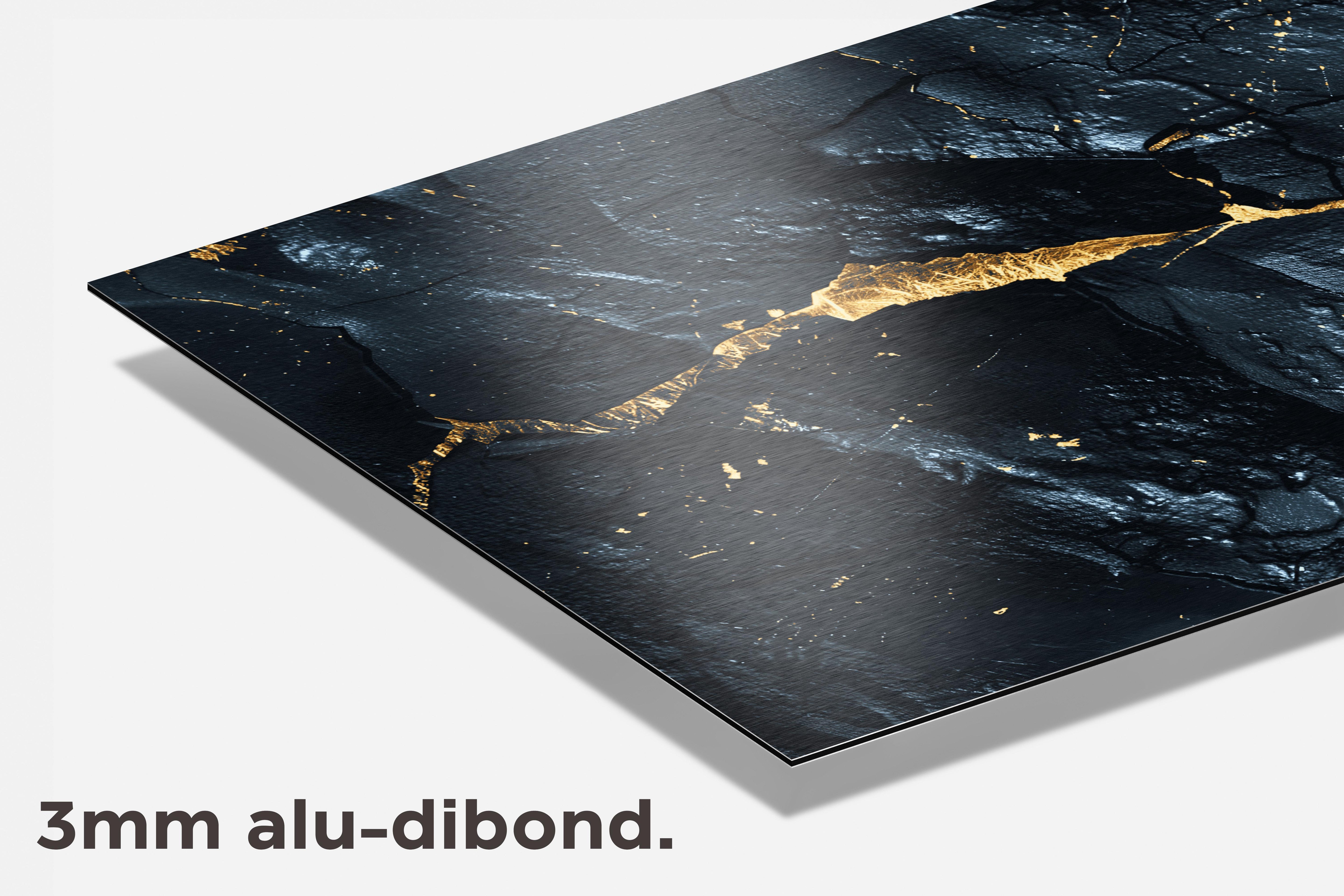 Gouden Barst dibond detail
