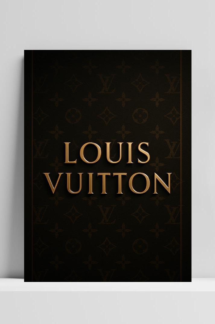Louis Vuitton Text op 3mm aluminium dibond