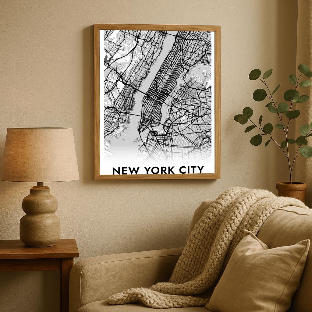 New York USA White poster sfeerbeeld 2