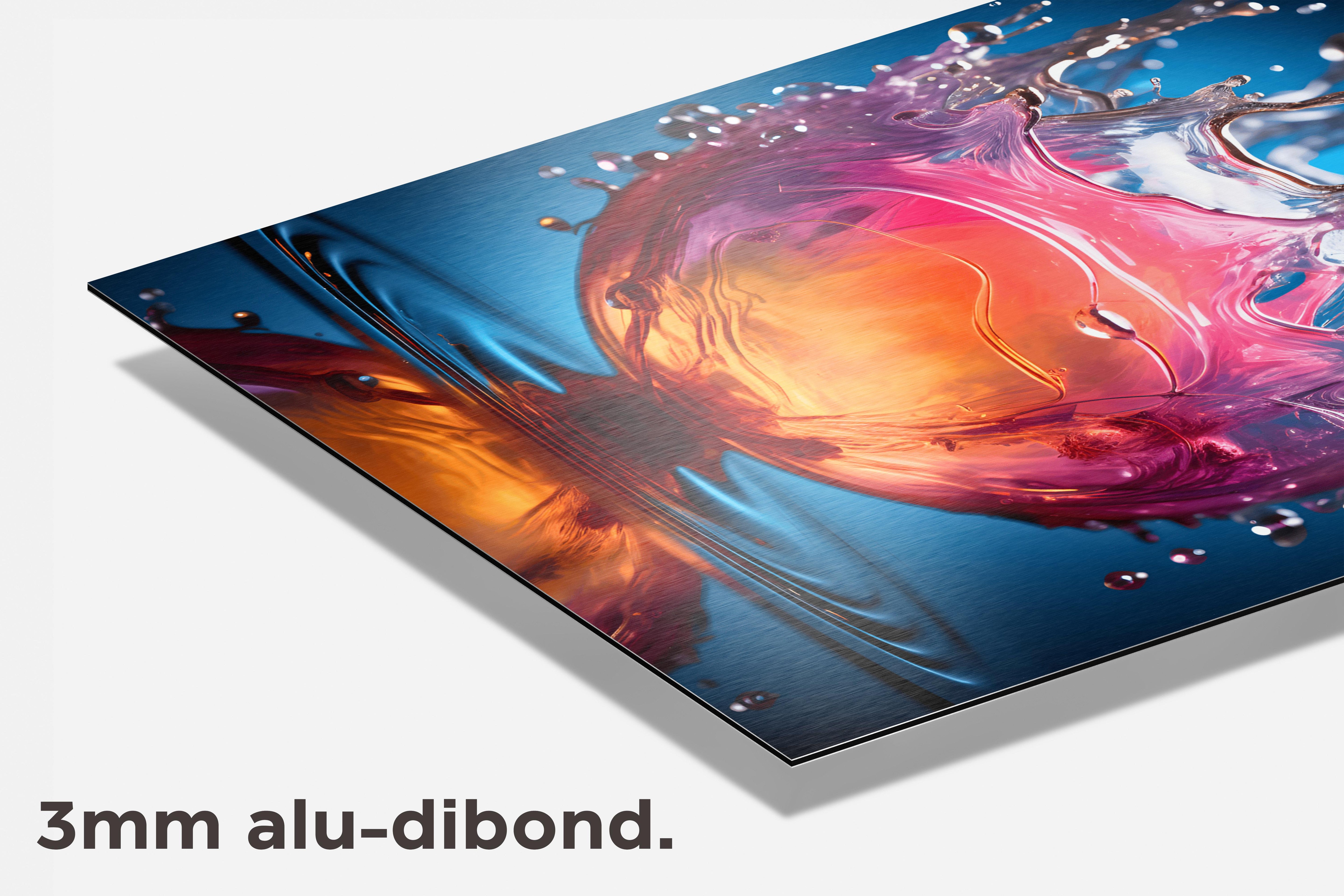 Water Impact dibond detail