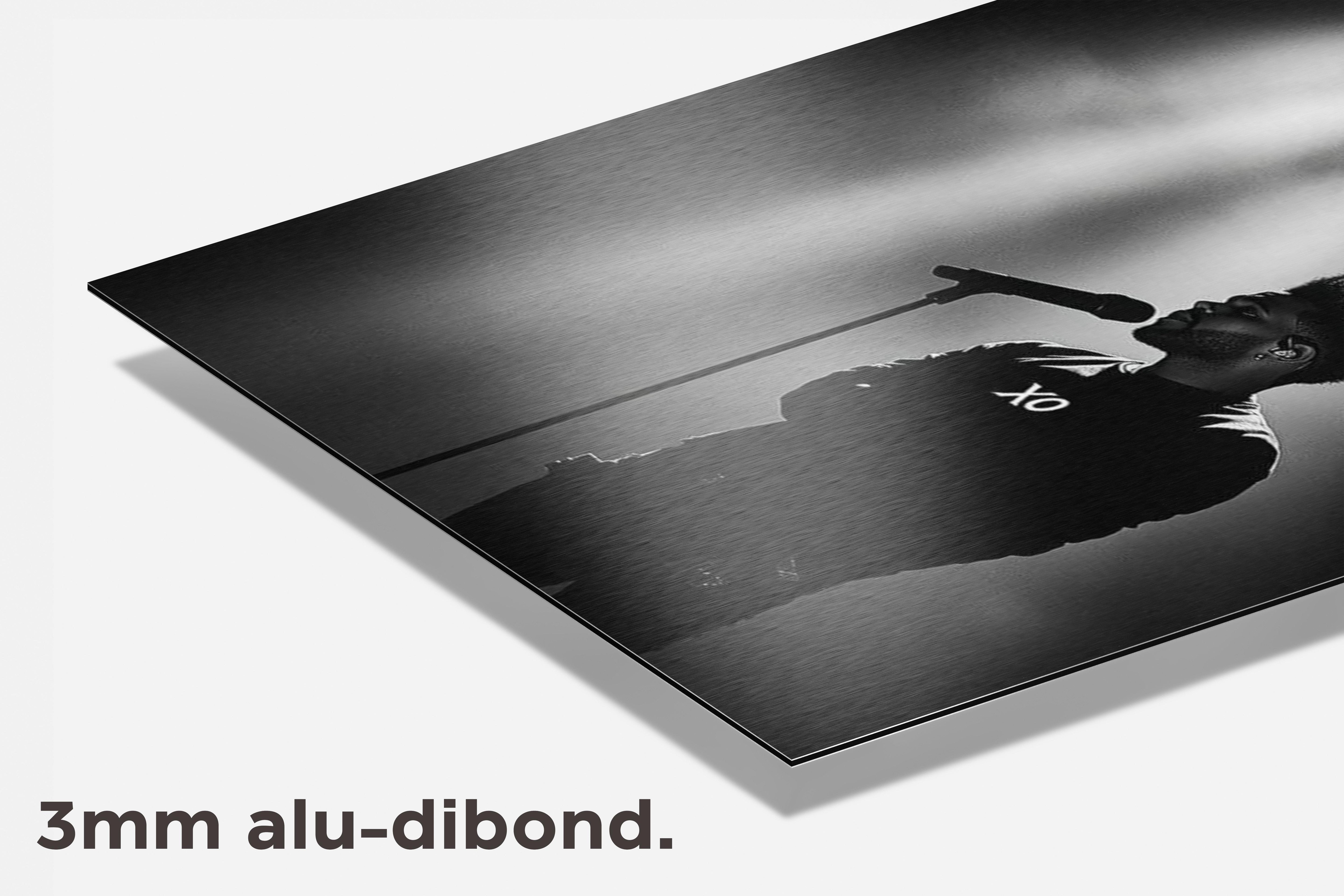 The Weeknd XO dibond detail