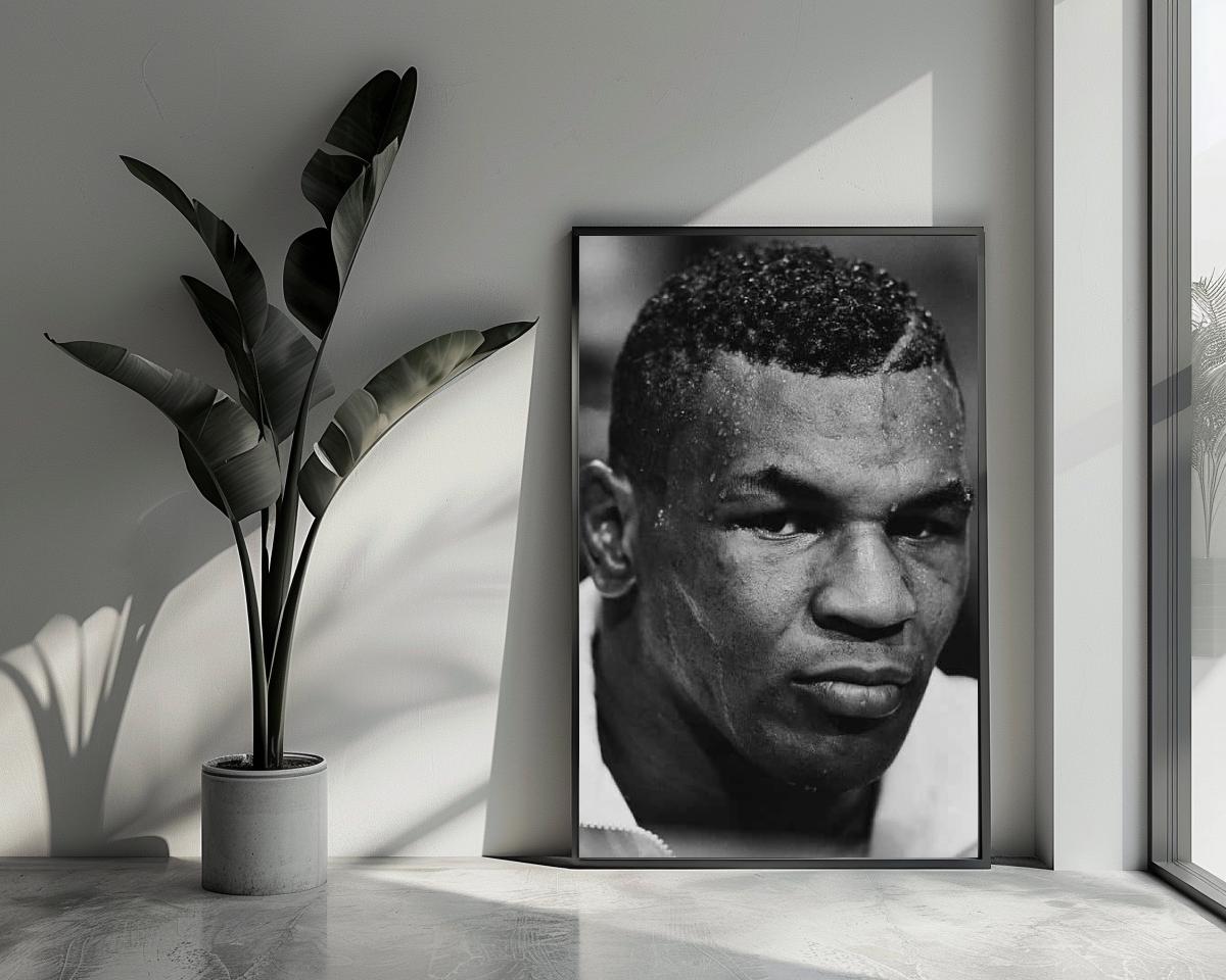 Mike Tyson B&W poster van 25 Artstreet