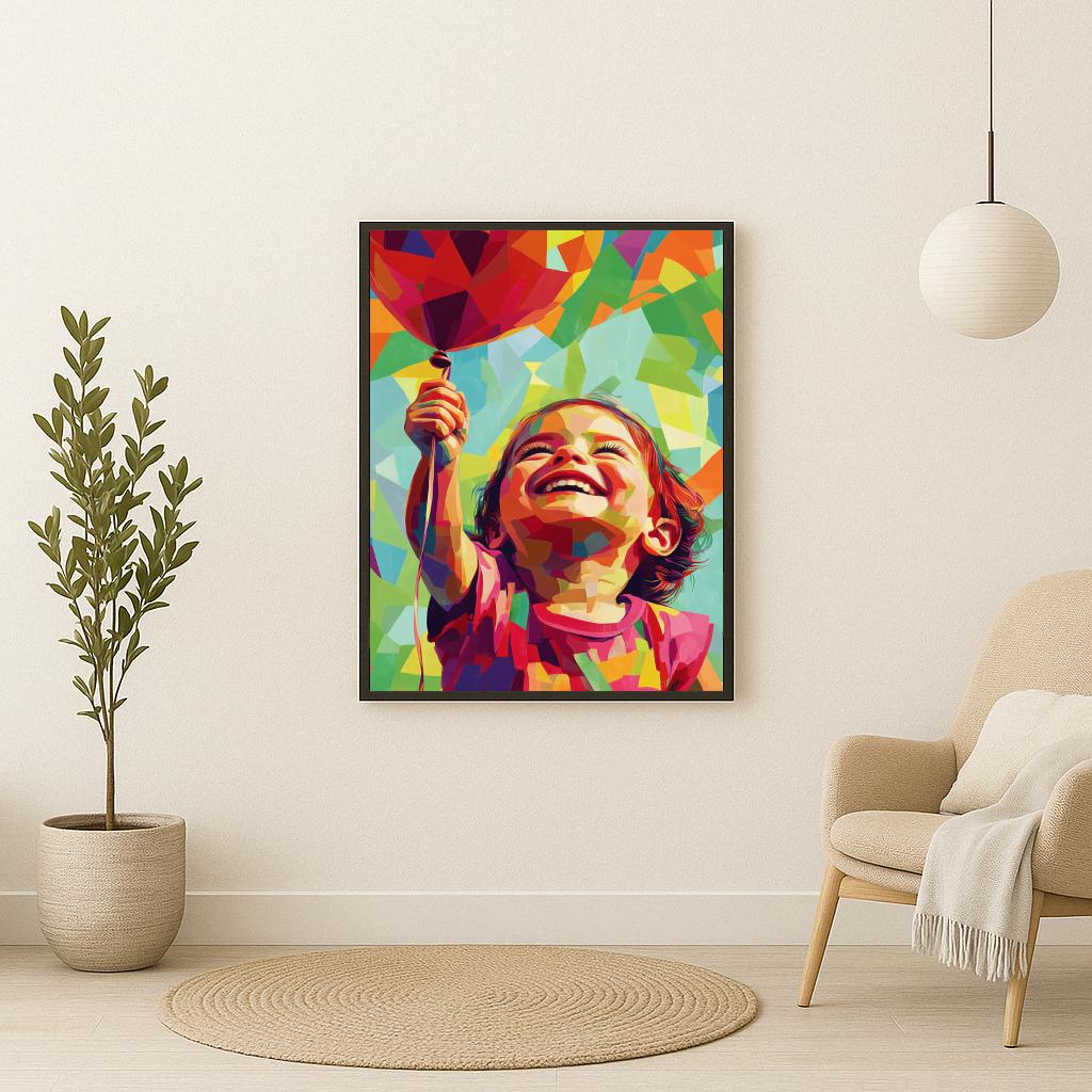 Kid Balloon Pop Art poster sfeerbeeld 2