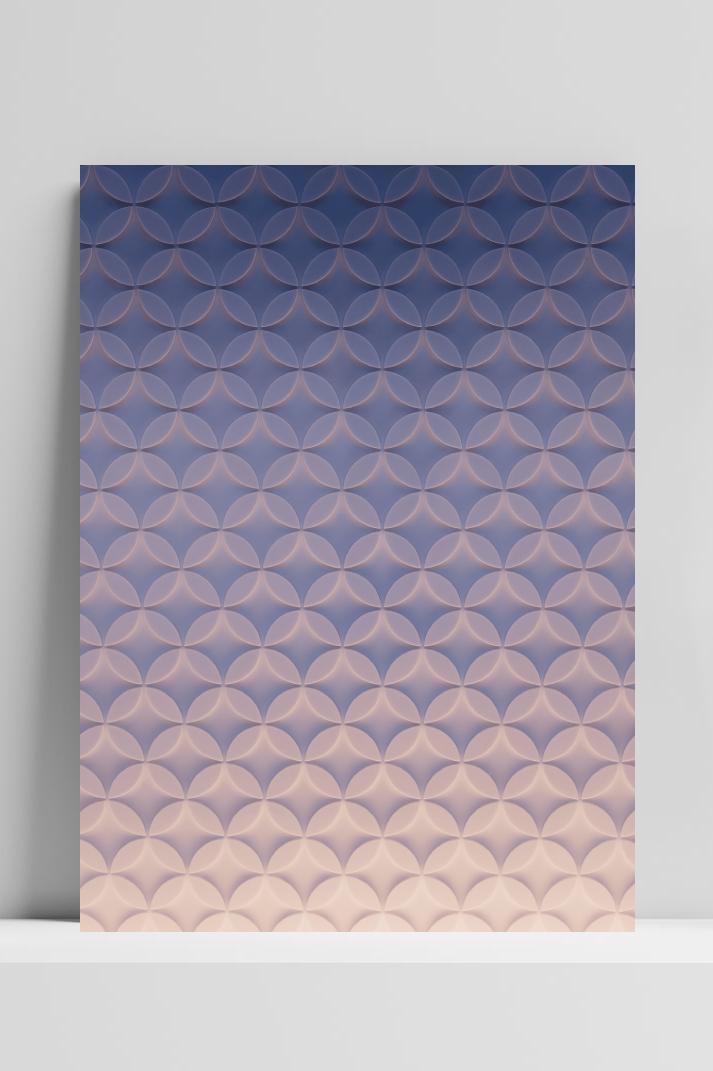 Motief Abstract op 3mm aluminium dibond