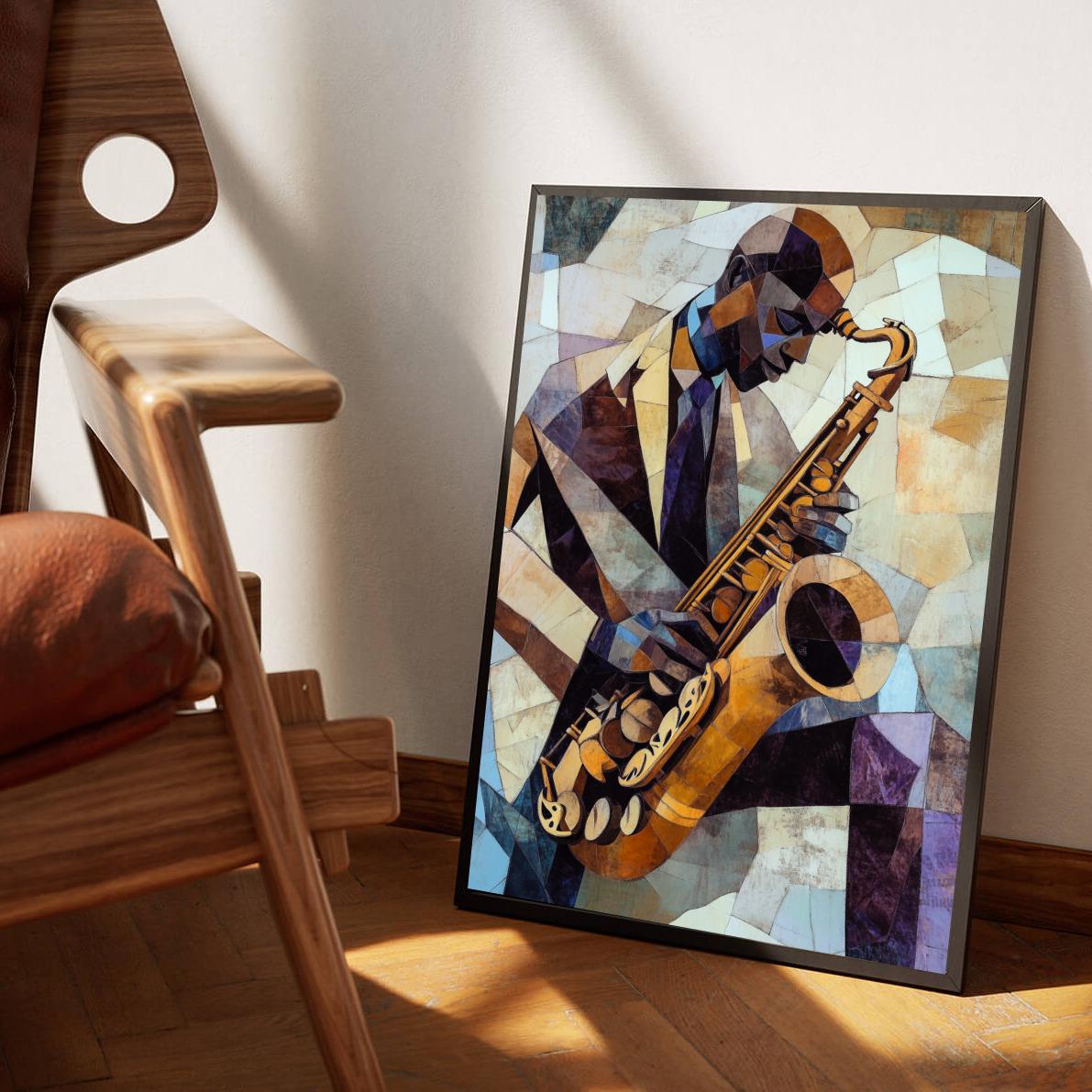Saxophone Jazz Musician poster sfeerbeeld 3