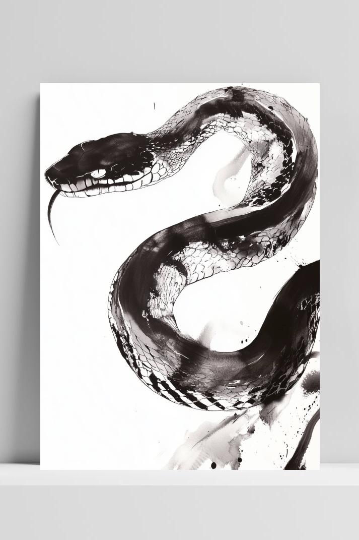 Slangenkunst op 3mm aluminium dibond
