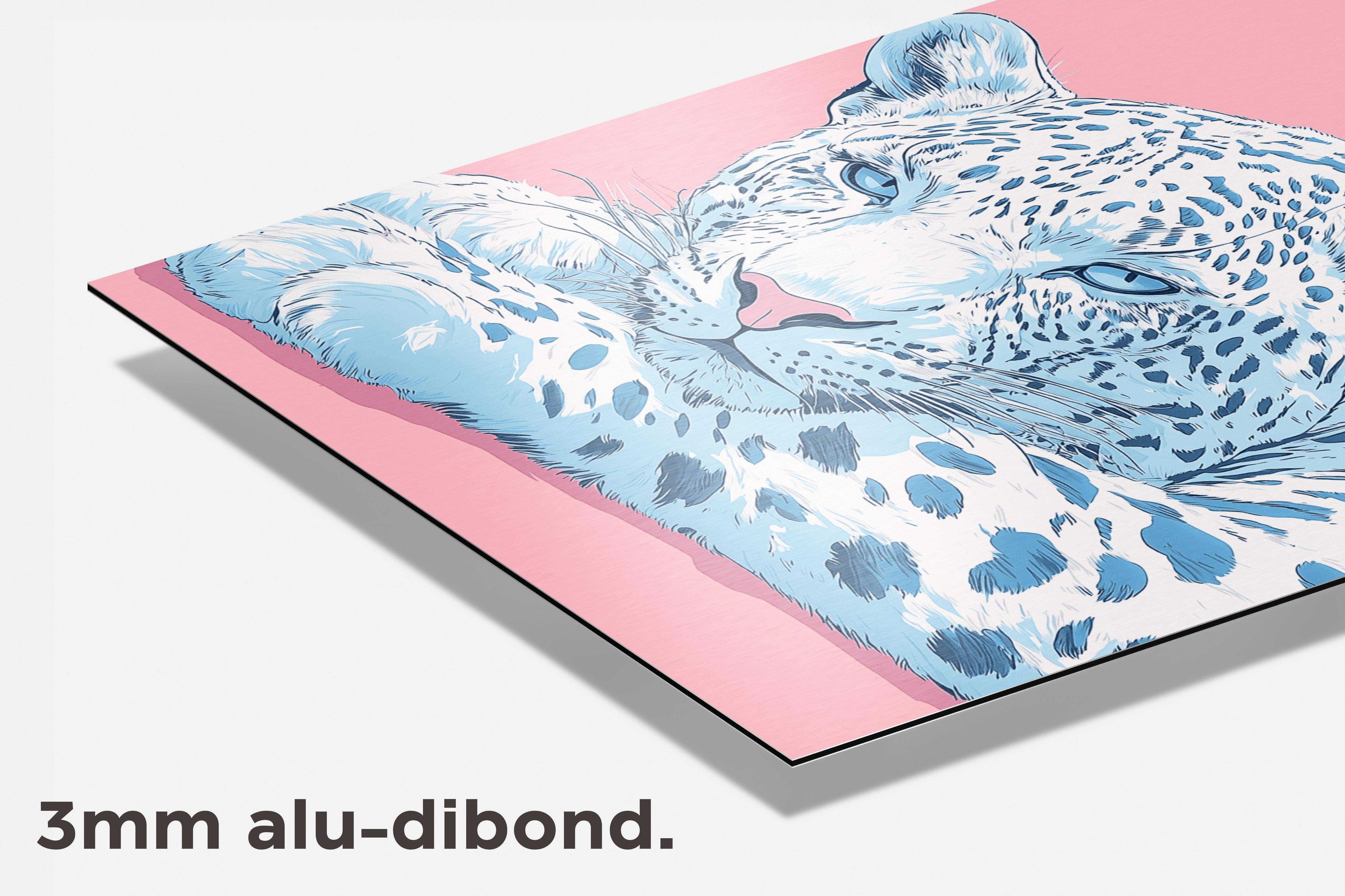 Luipaard Pop Art dibond detail