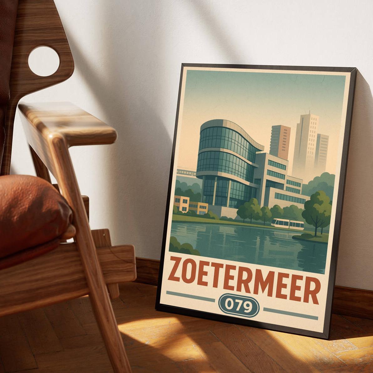 Zoetermeer Text Vintage poster sfeerbeeld 3