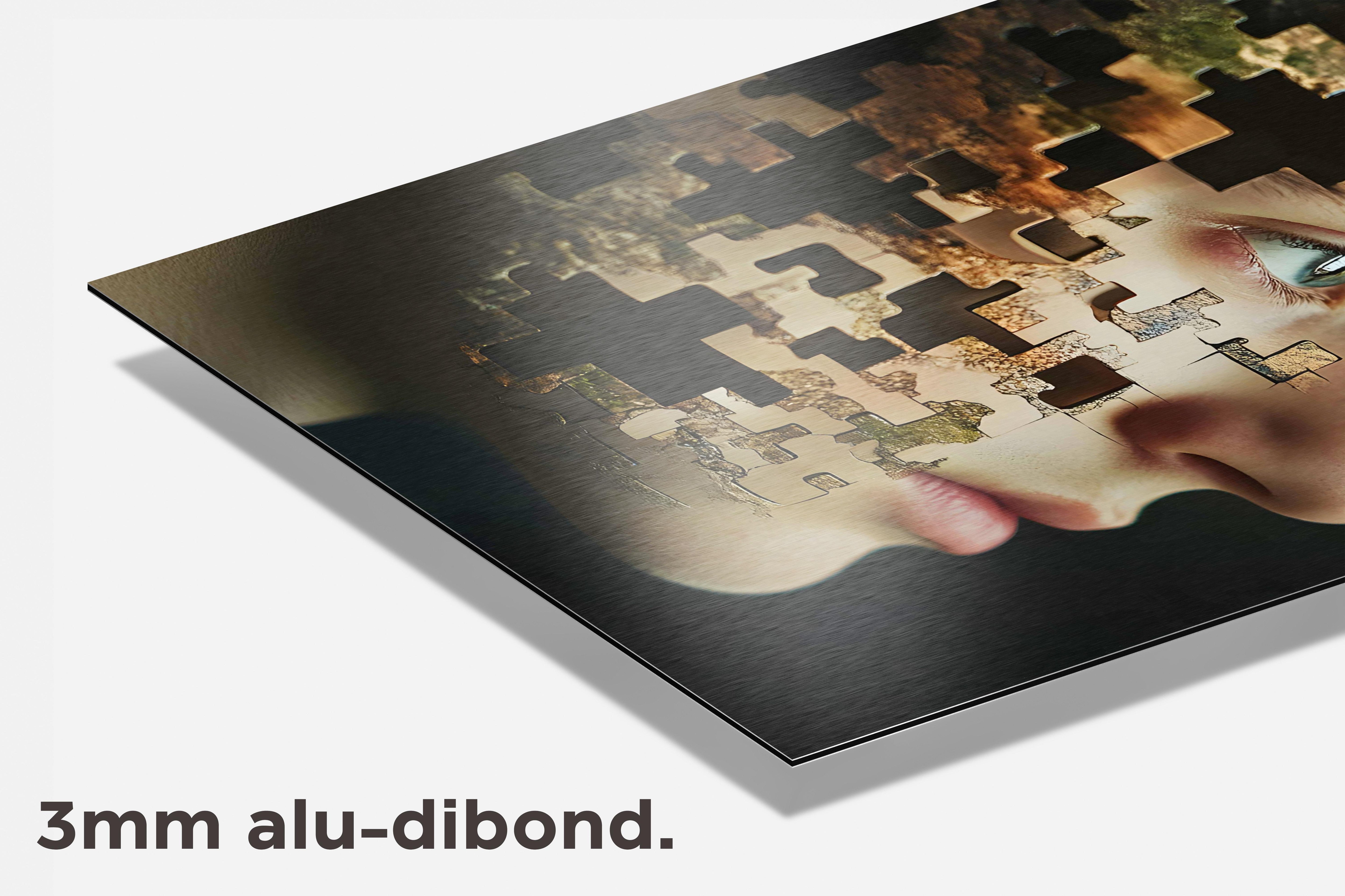 Jongen Puzzel dibond detail
