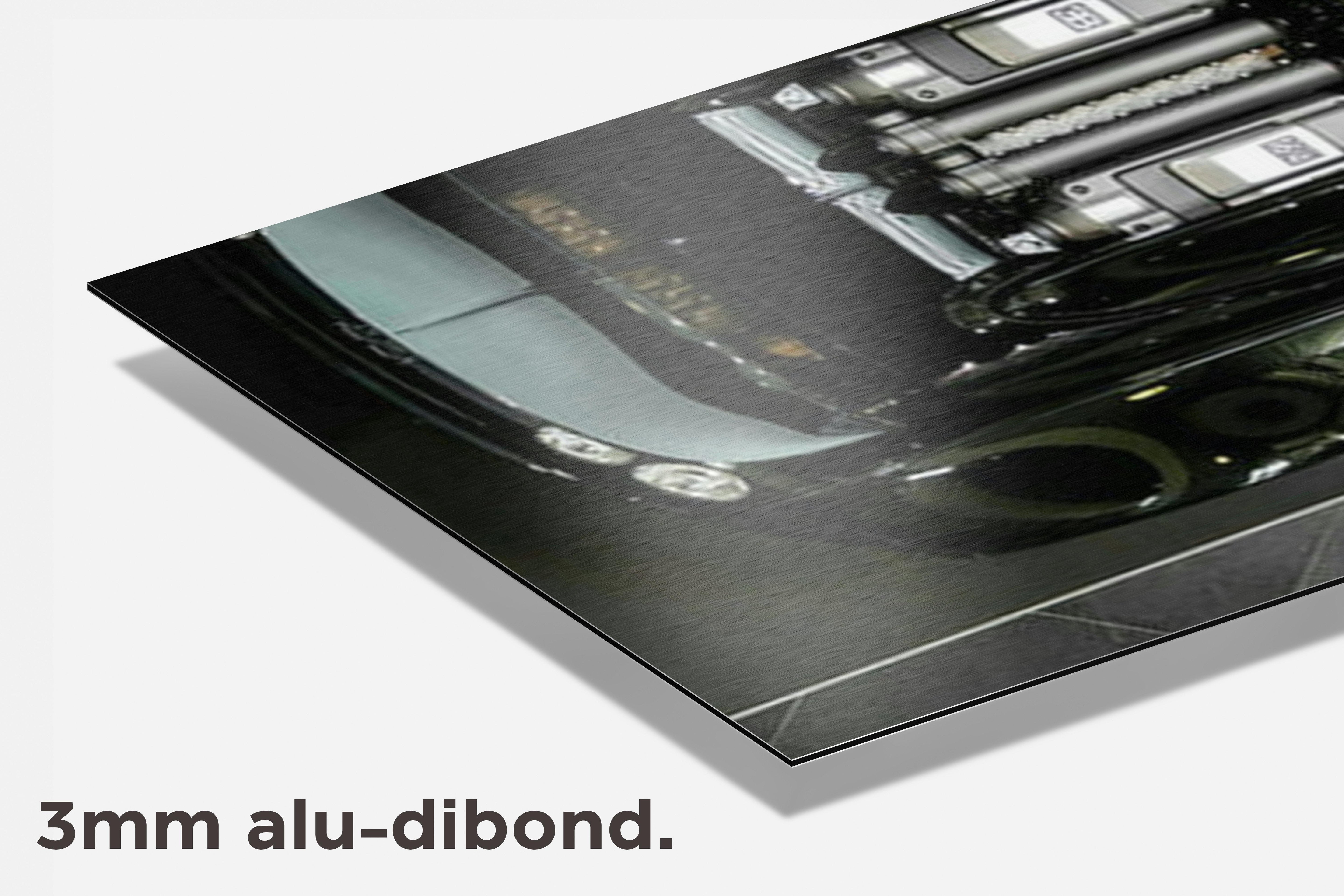 Bugatti Binnenkant Auto dibond detail