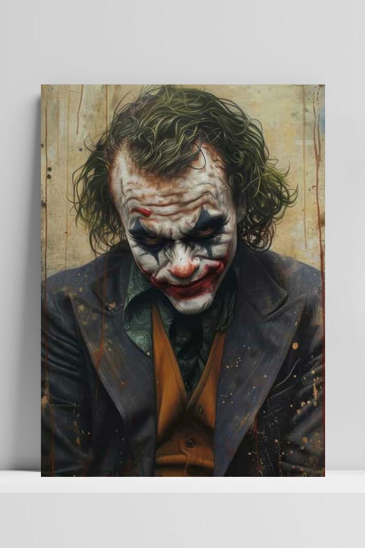 Joker Look op 3mm aluminium dibond