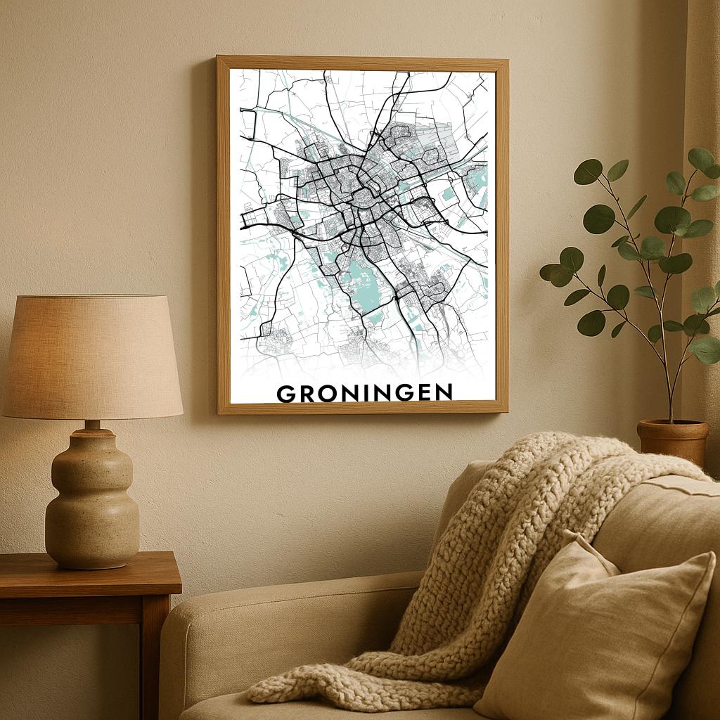 Groningen Blauw poster sfeerbeeld 2