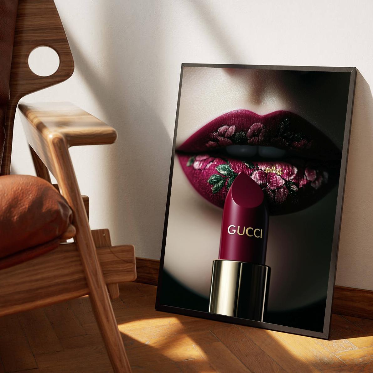 Gucci Lipstick poster van 25 Artstreet