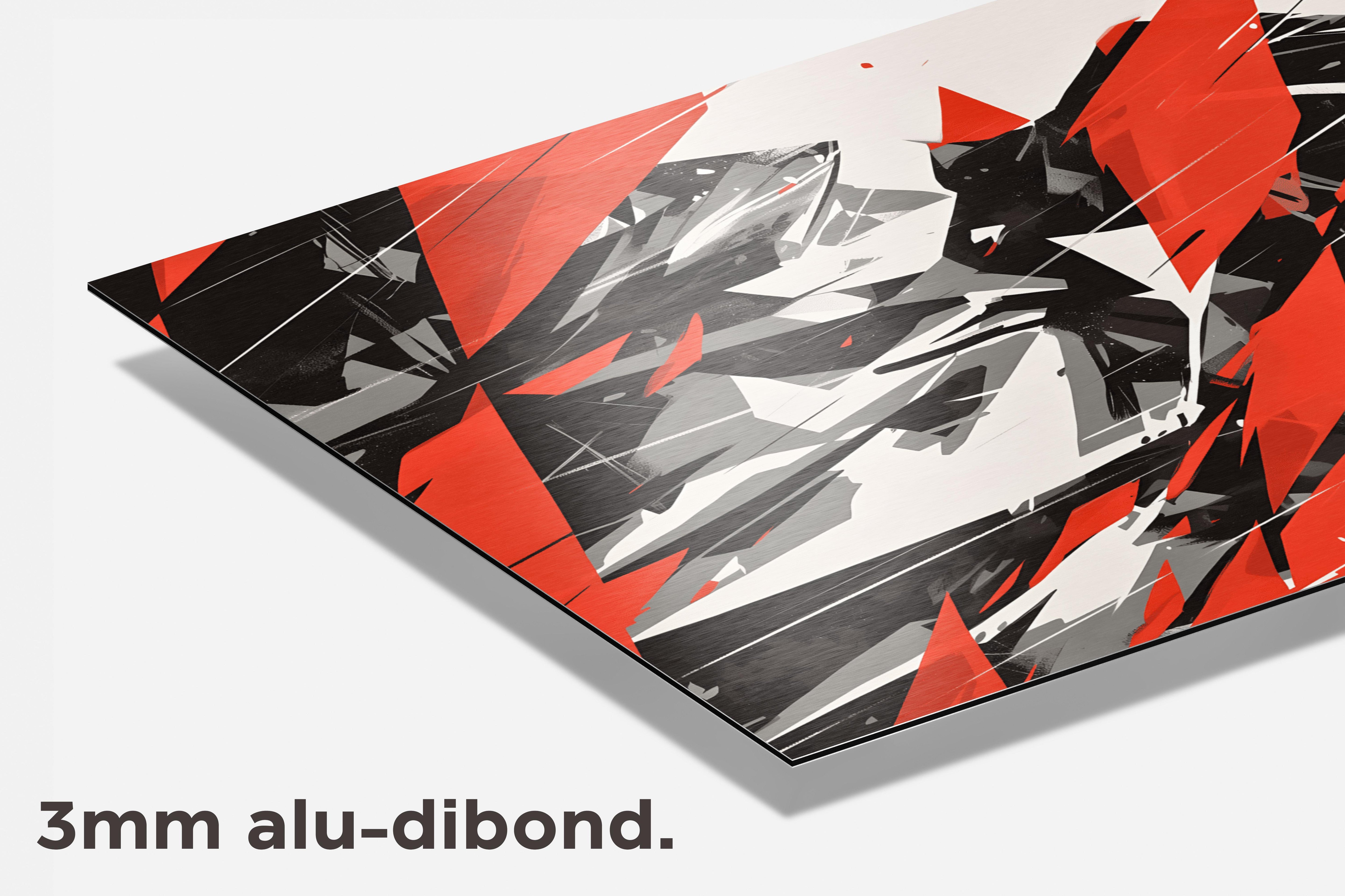 Rood Meisje dibond detail