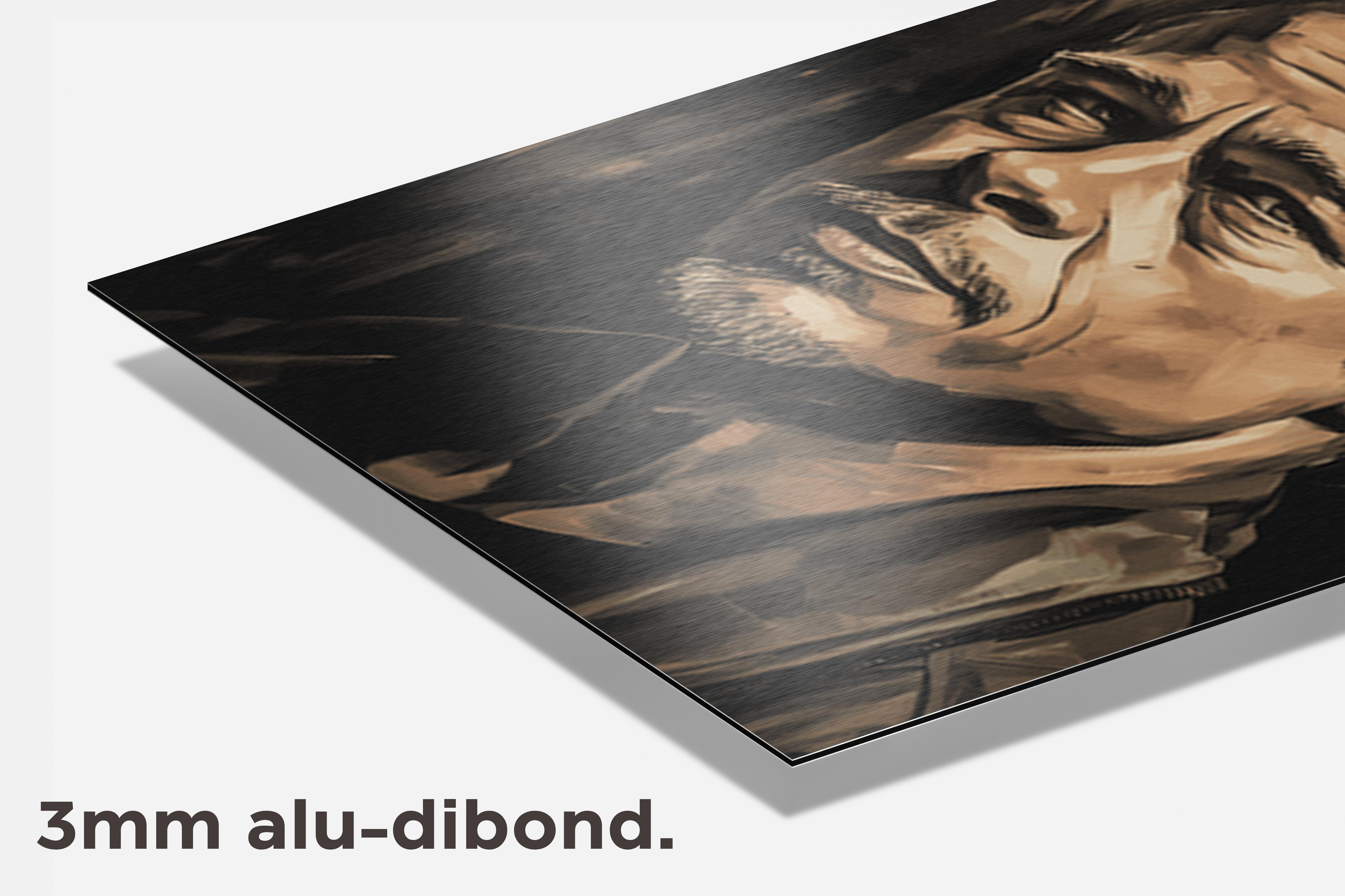 Brad Pitt Poster dibond detail