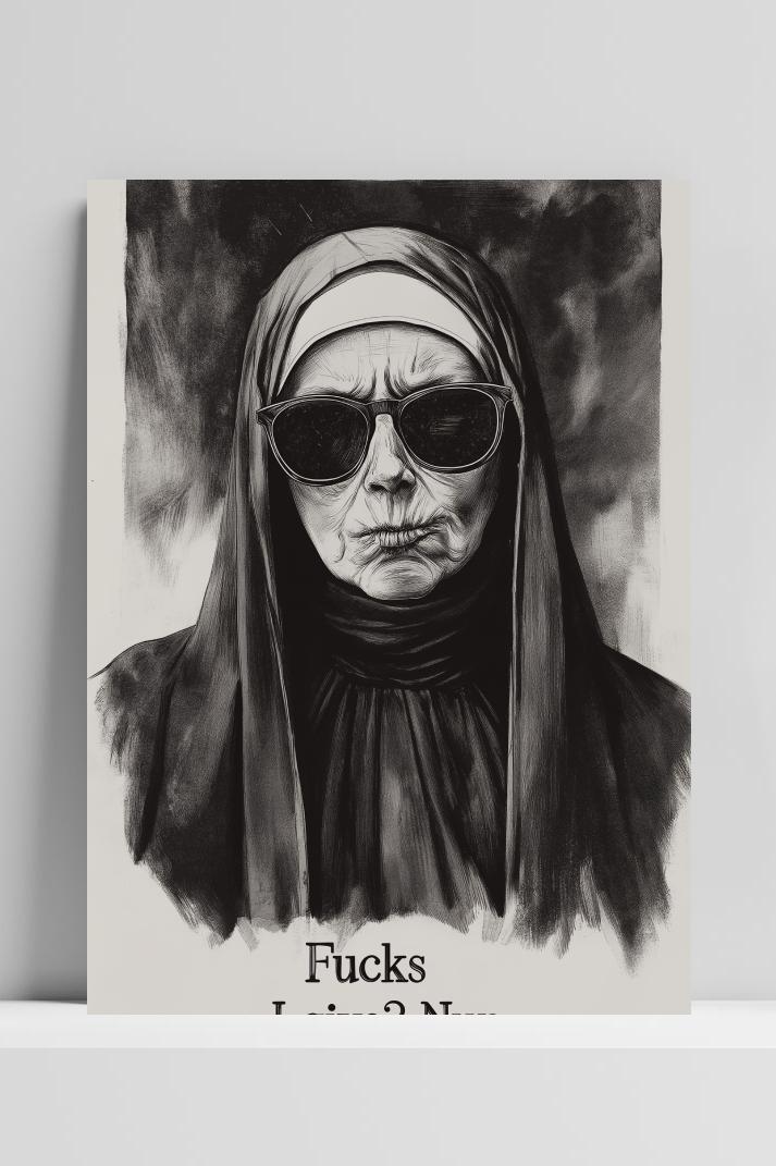 Fucks I Give? op 3mm aluminium dibond