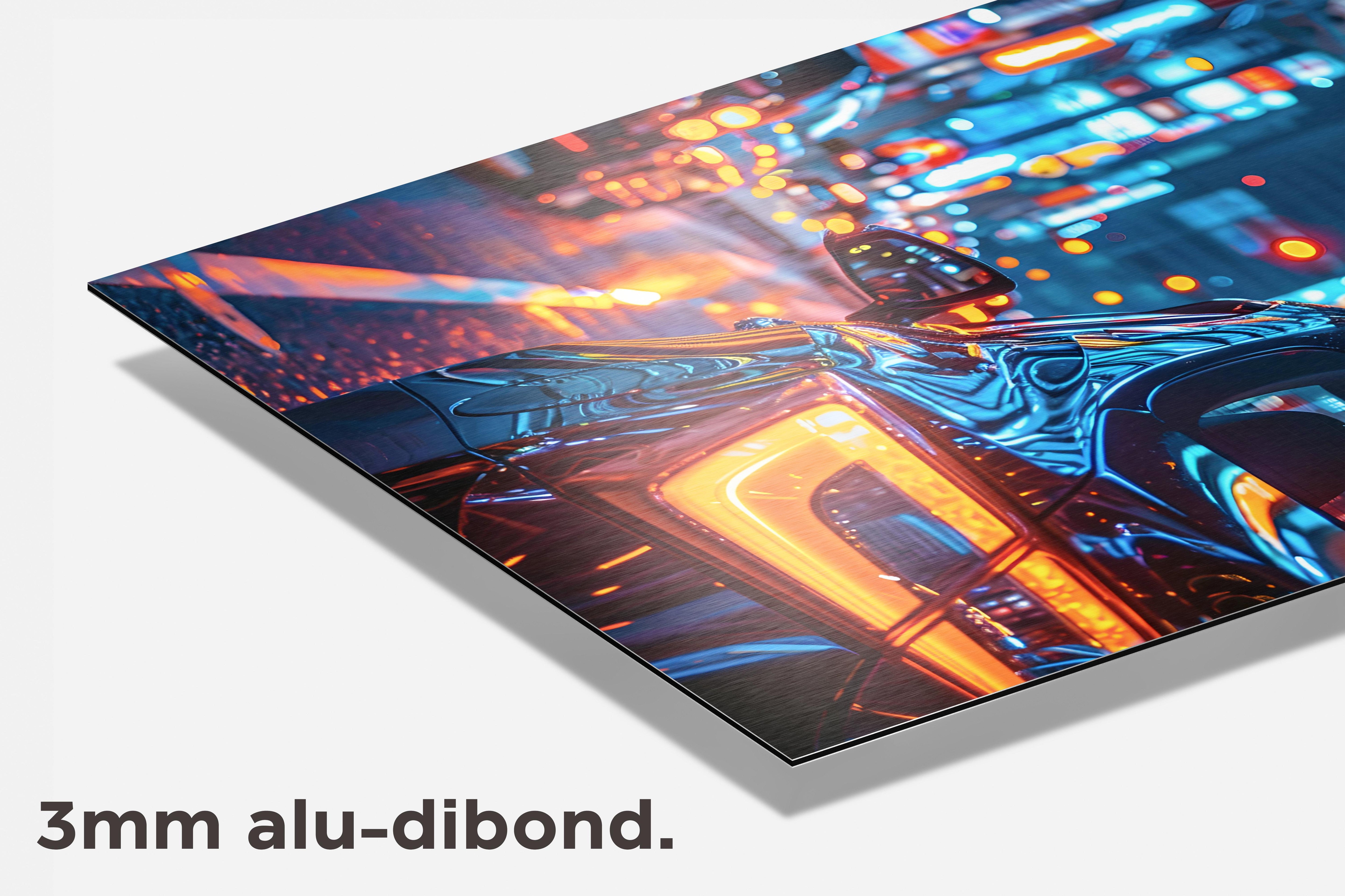 Tokio Neon dibond detail