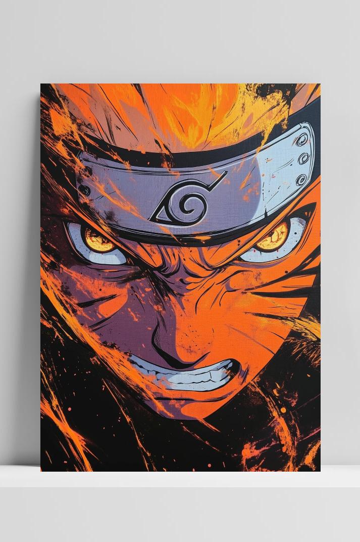 Naruto Anime op 3mm aluminium dibond