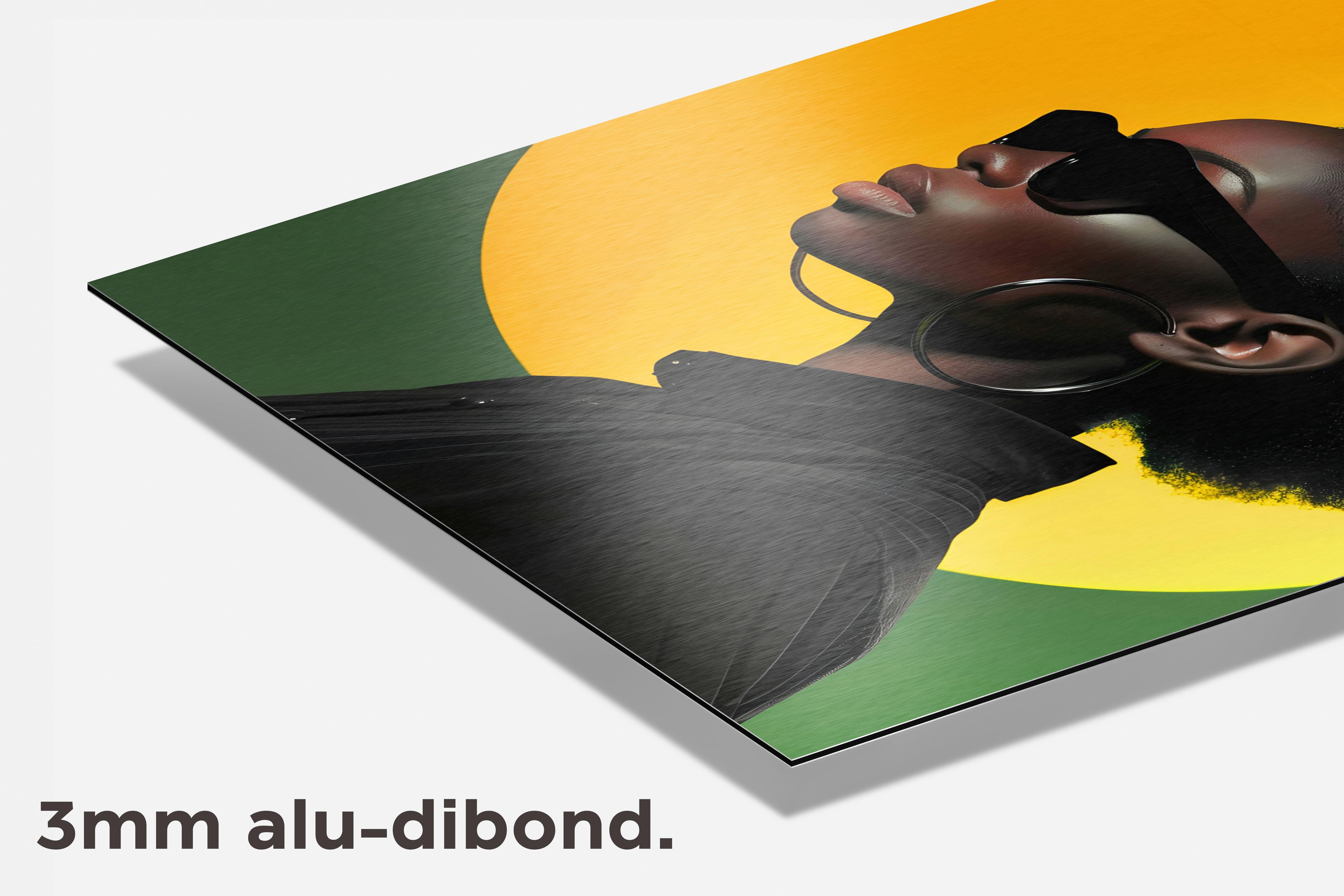 Afrikaanse Vrouw dibond detail