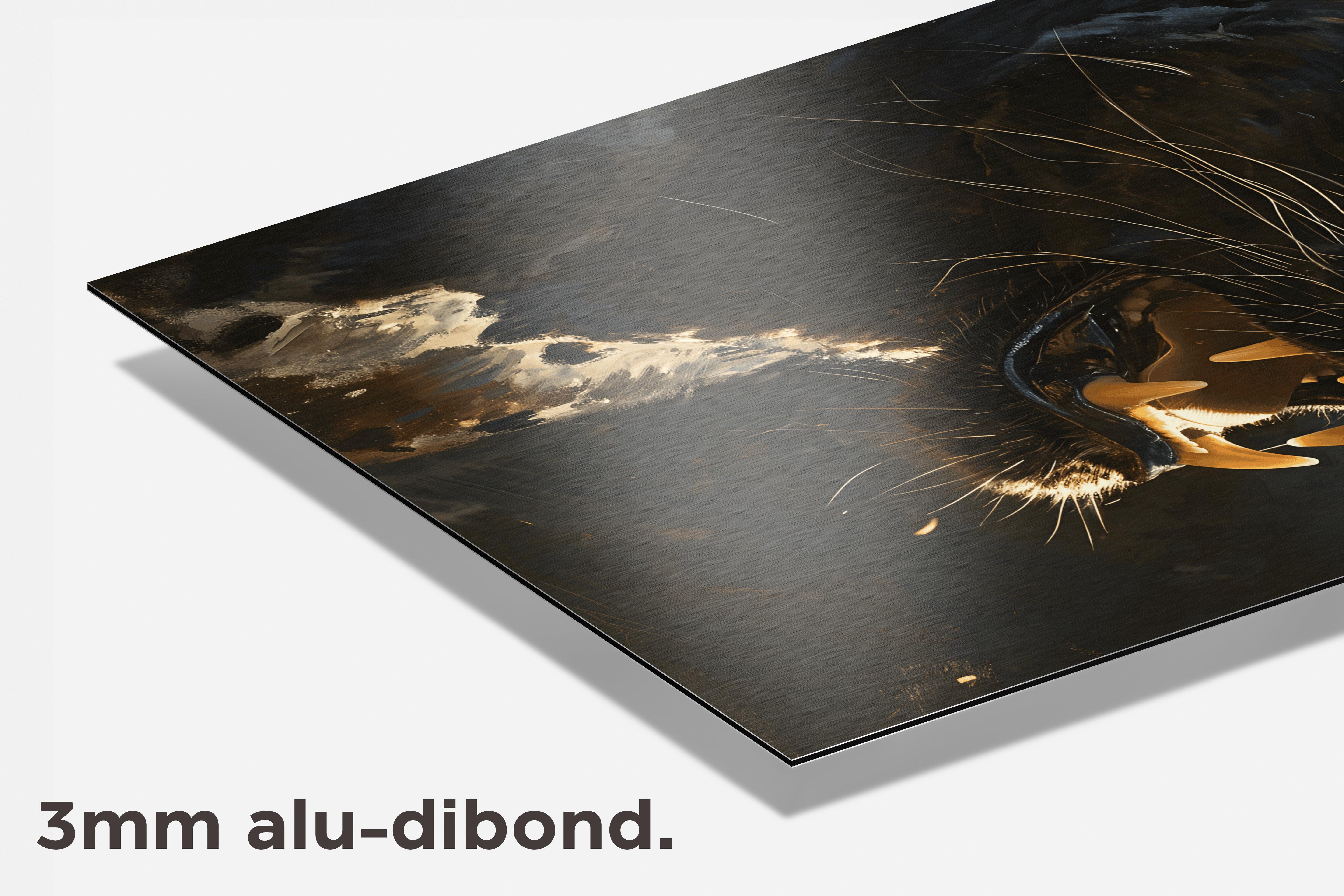 Zwarte Panter dibond detail