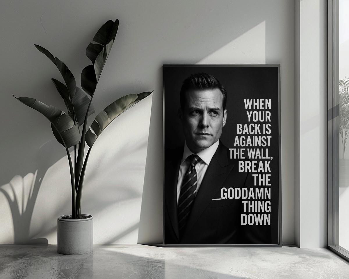 Harvey Specter Suits Quote poster van 25 Artstreet