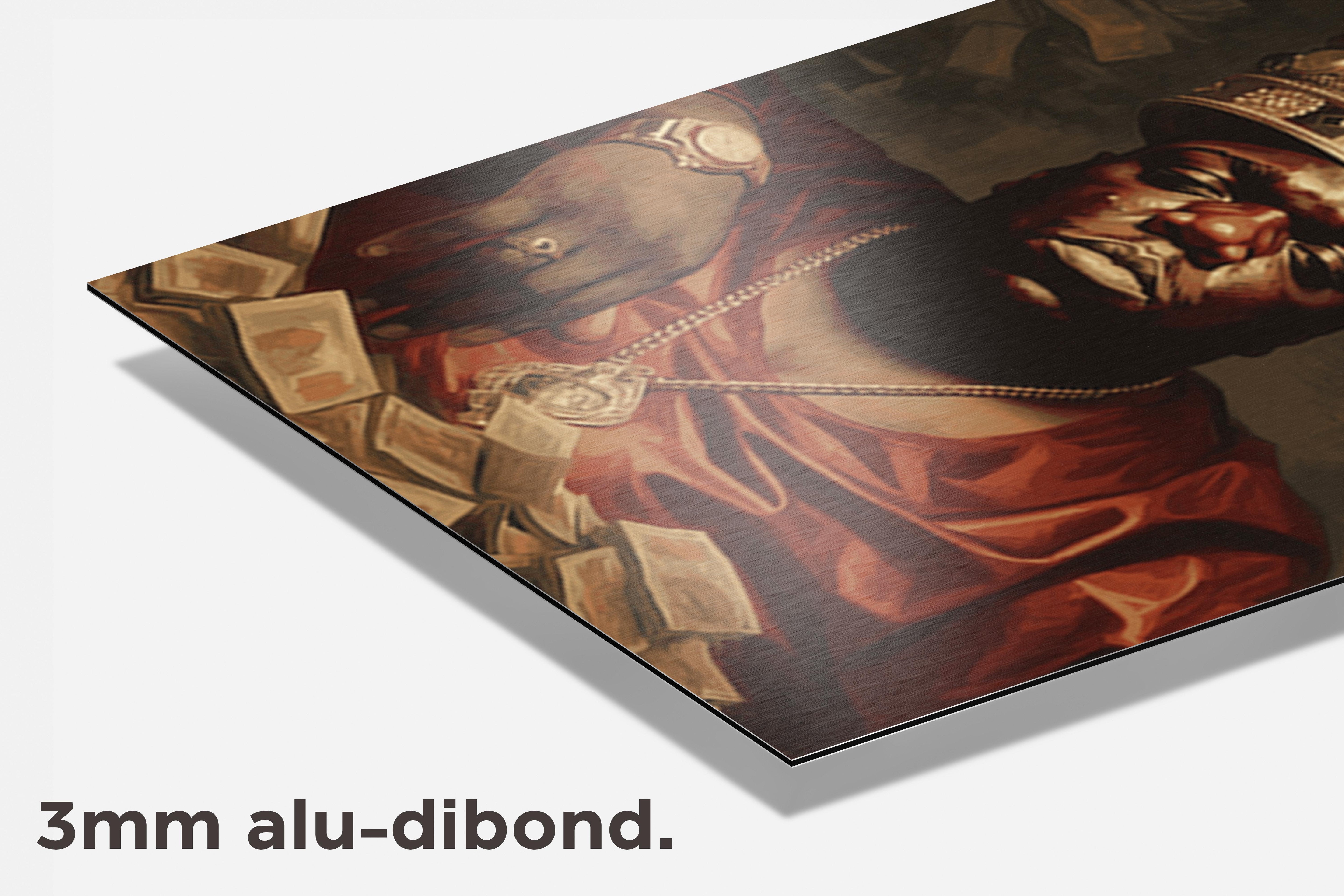 Biggie Smalls dibond detail