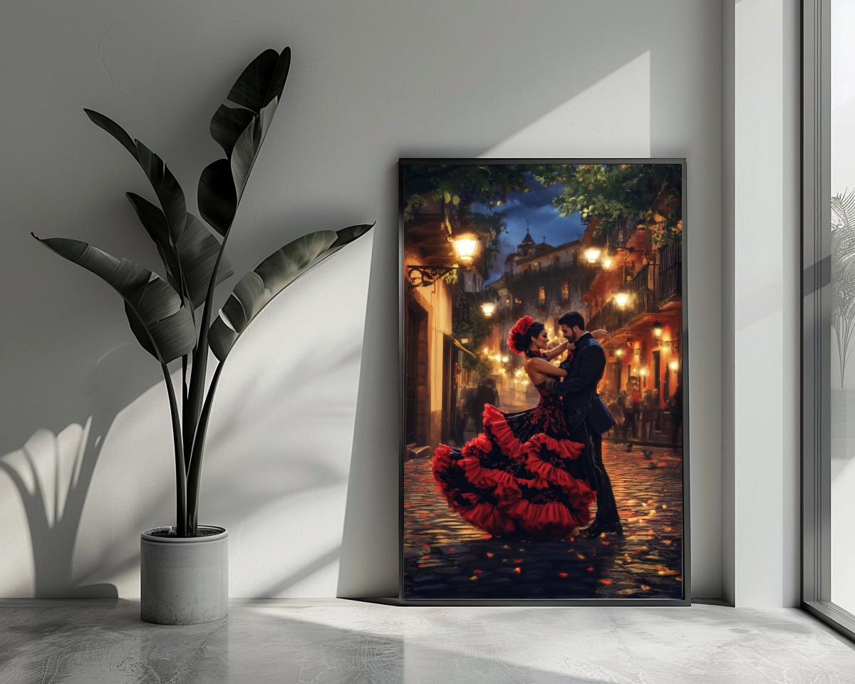 Dancing Couple Flamenco poster van 25 Artstreet