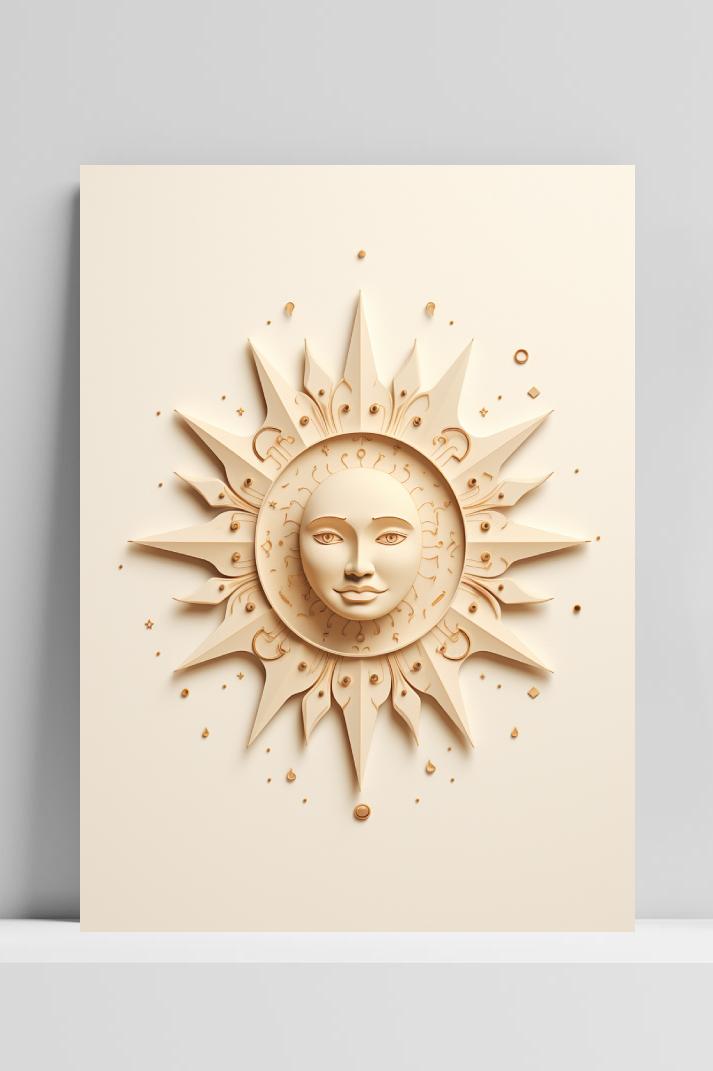 Ceramiek Zon op 3mm aluminium dibond