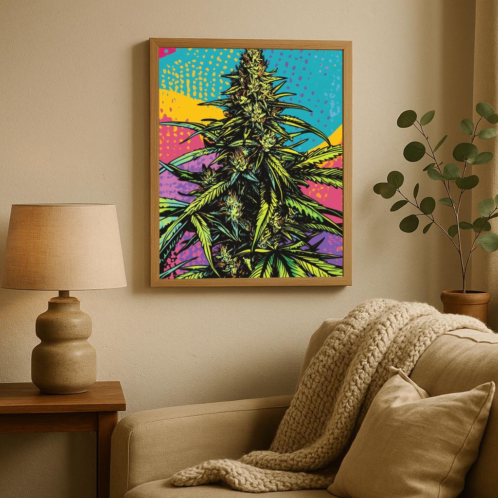 Cannabis Pop Art poster sfeerbeeld 1
