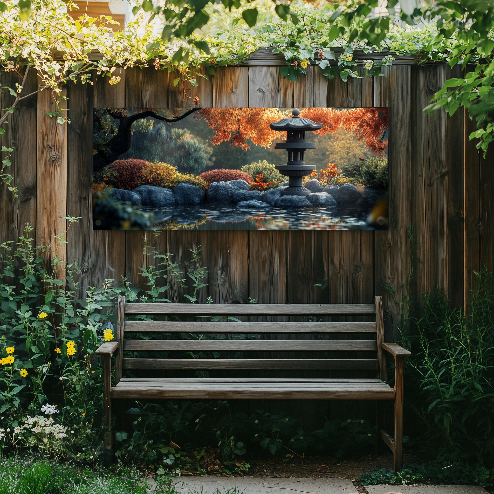 Tuinposter Zen Herfst sfeerbeeld 1