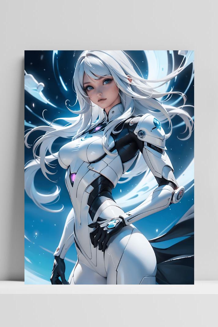 Galactica Fantasie op 3mm aluminium dibond