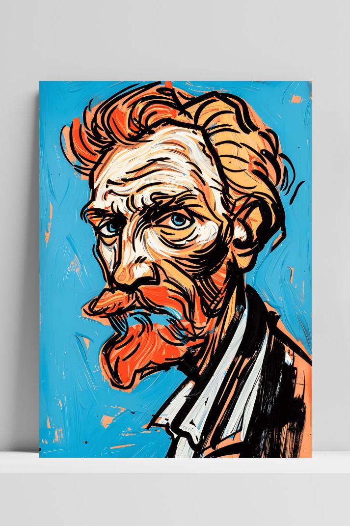 Van Gogh op 3mm aluminium dibond