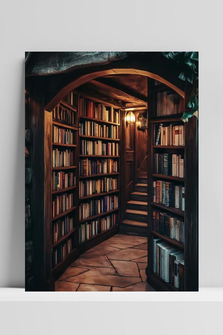 Books Closet op 3mm aluminium dibond