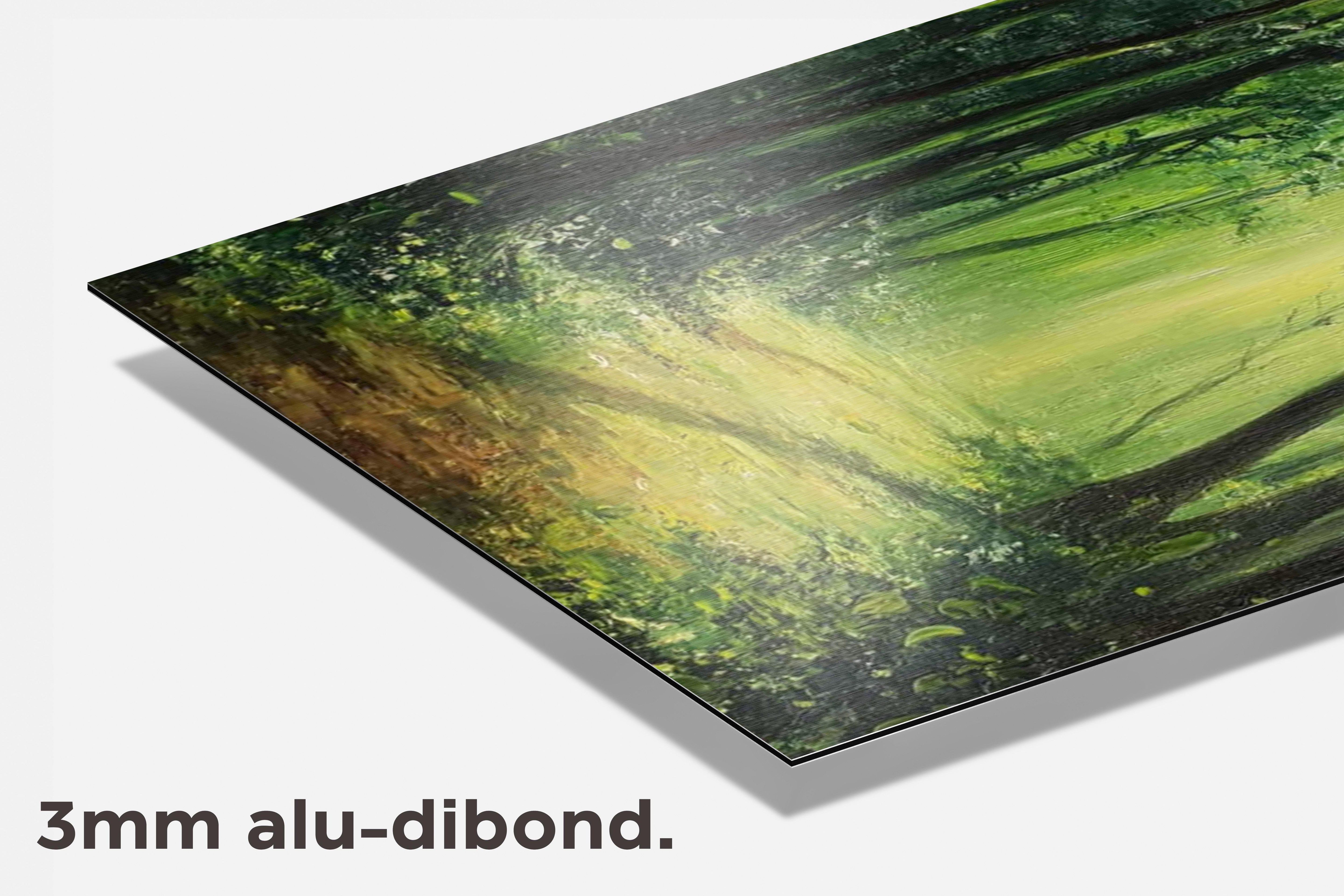 Groen Bos dibond detail