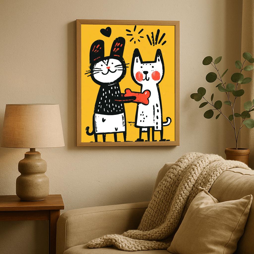 Animals Art Minimalist poster sfeerbeeld 1