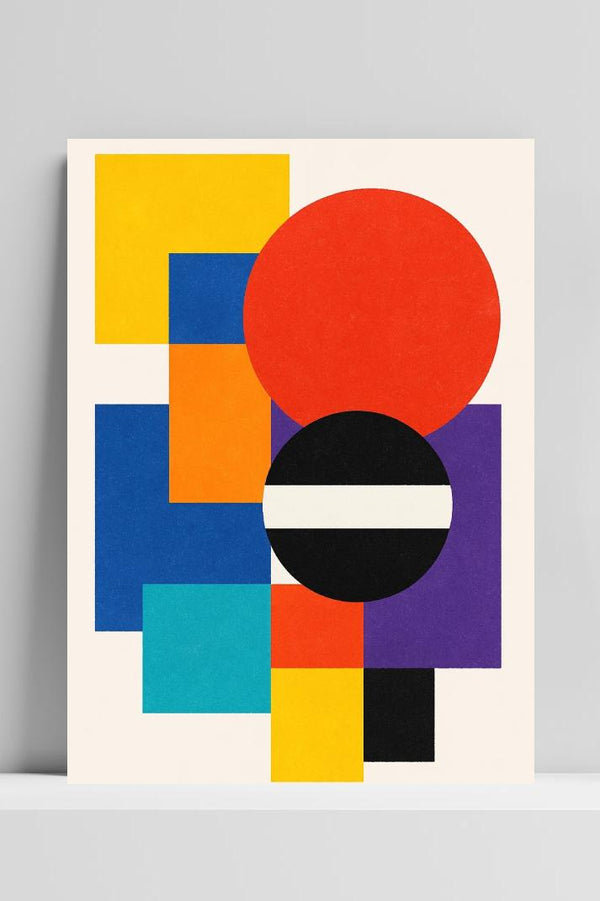 Shapes Geometric Colorful poster