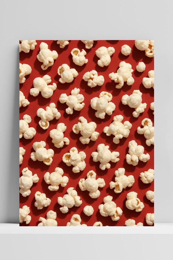 Popcorn op 3mm aluminium dibond