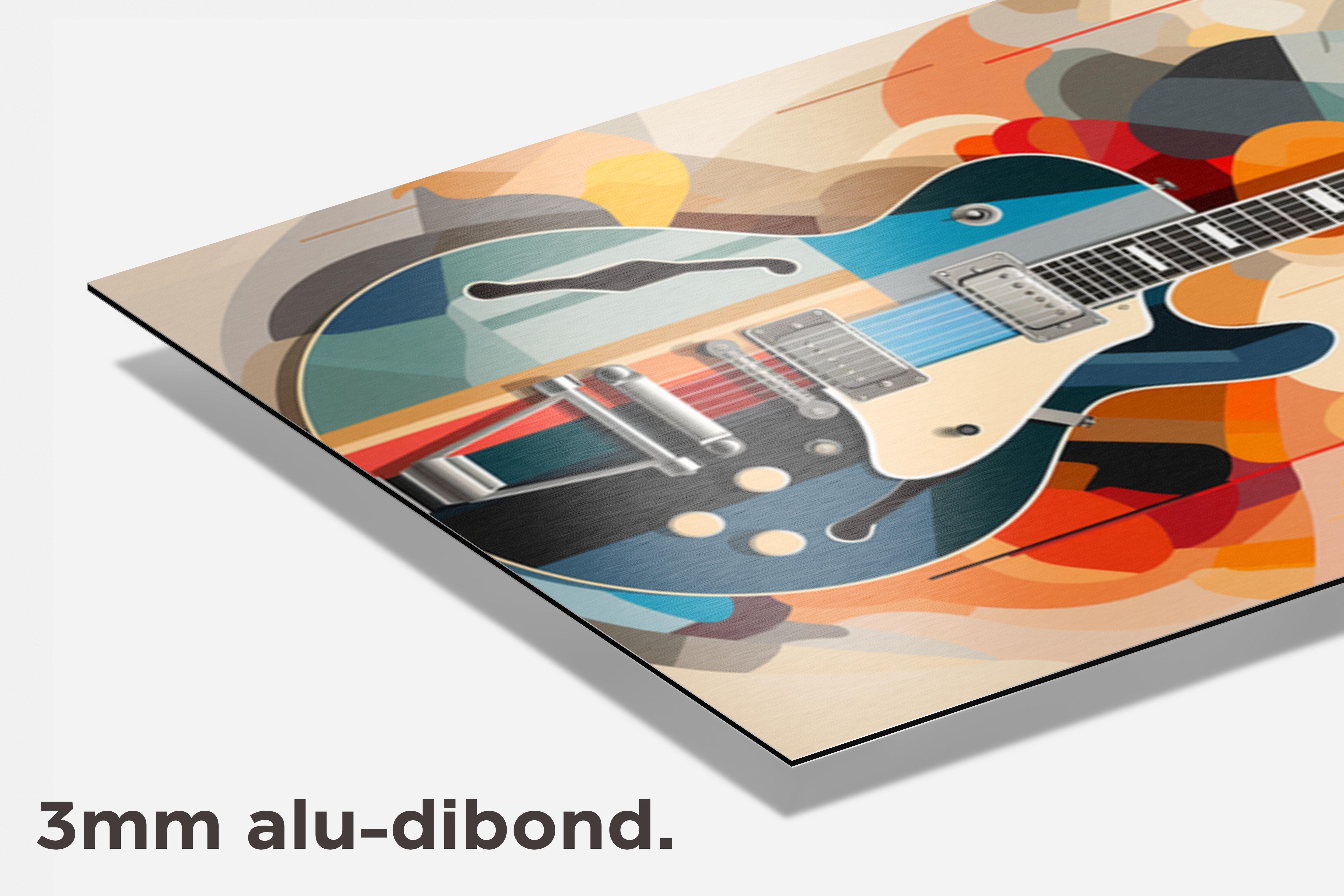 Gitaar dibond detail