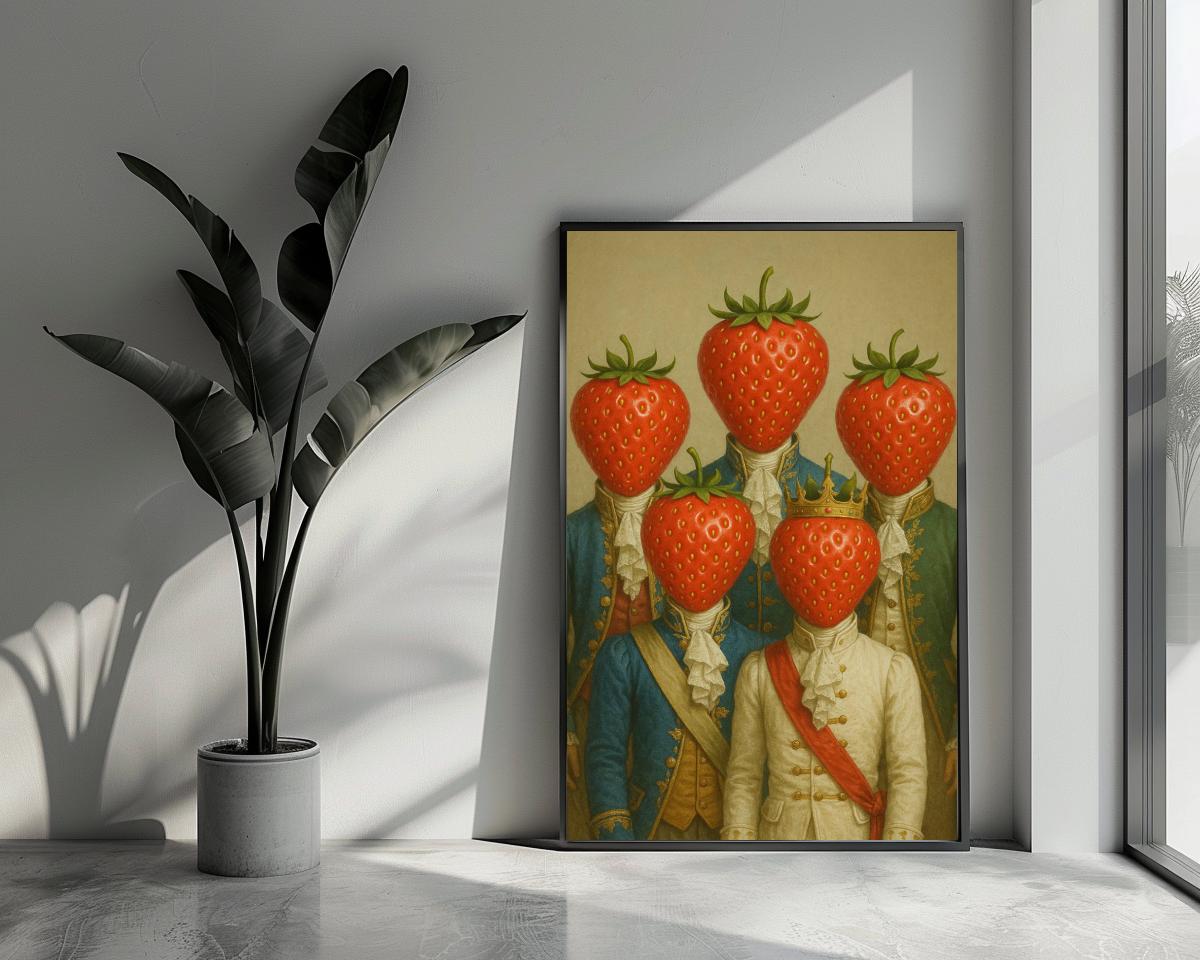 Strawberry Head Vintage poster van 25 Artstreet