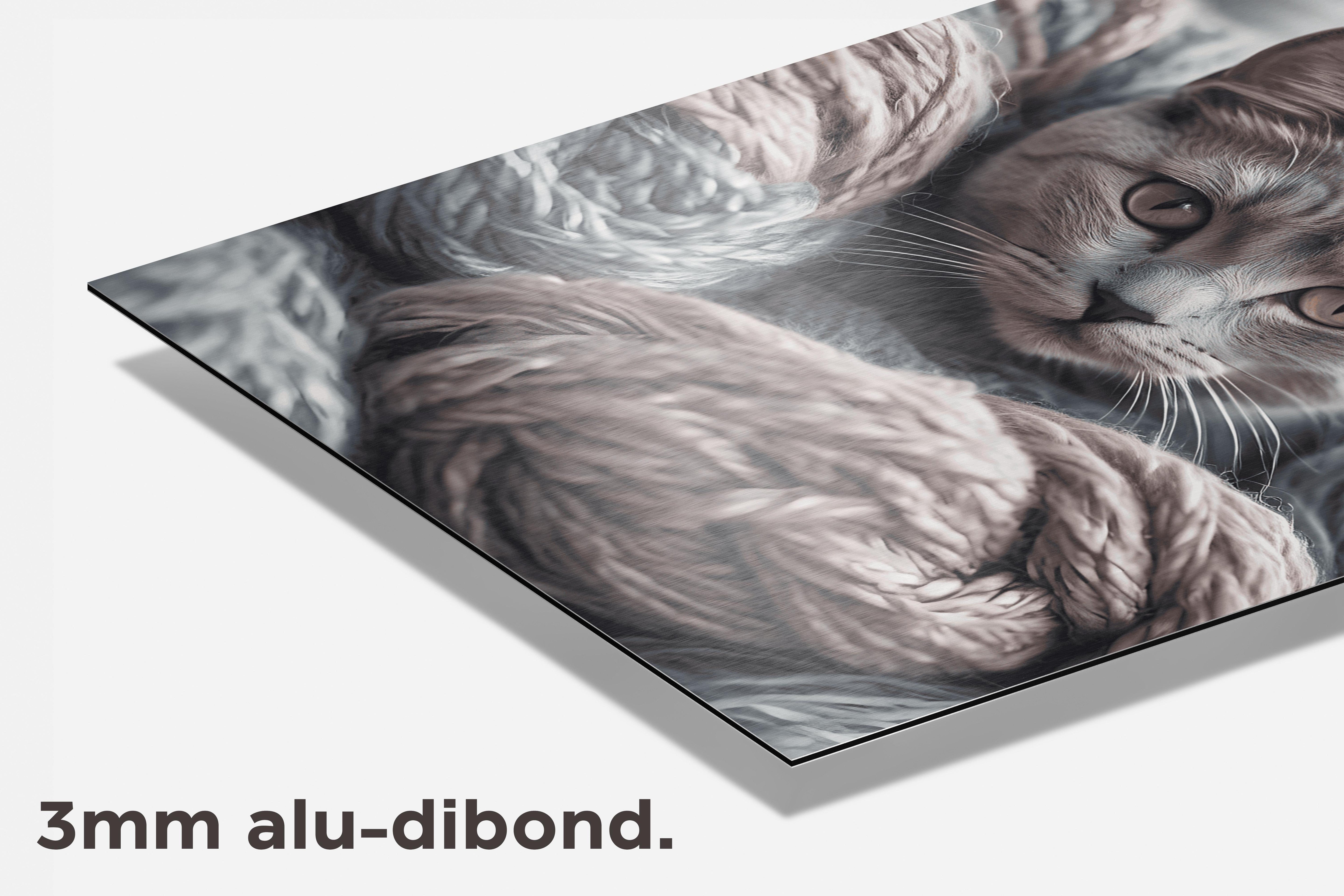 Katten Draad dibond detail