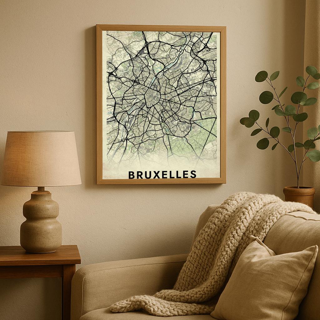 Brussel Vintage poster sfeerbeeld 2
