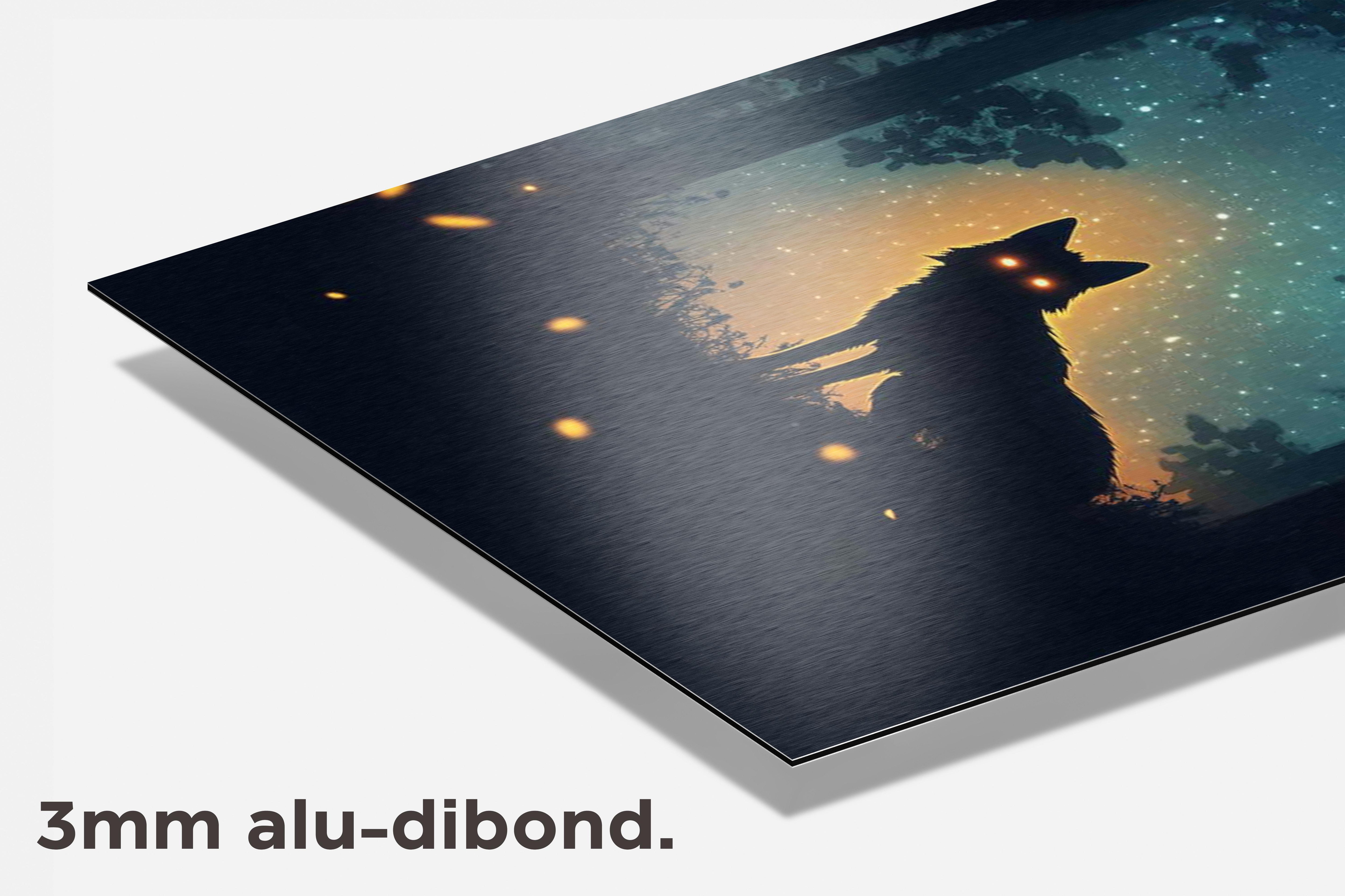 Vos Silhouet dibond detail