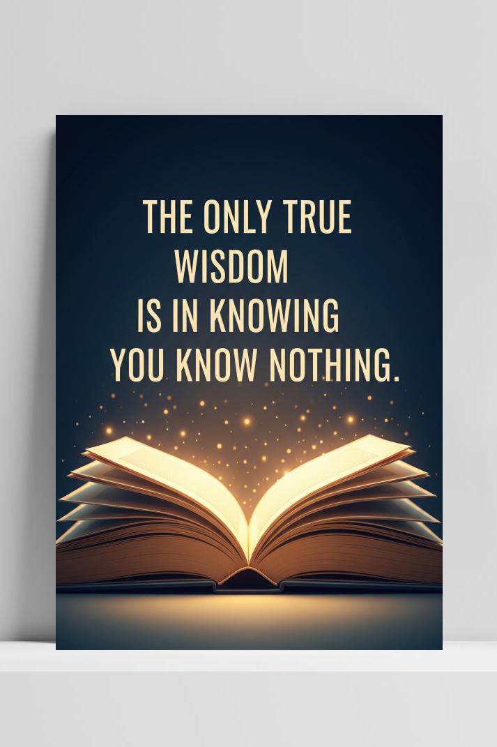True Wisdom Quote op 3mm aluminium dibond