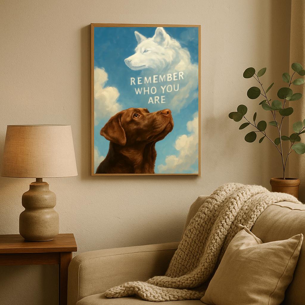 Remember Who You Are DogText poster sfeerbeeld 2