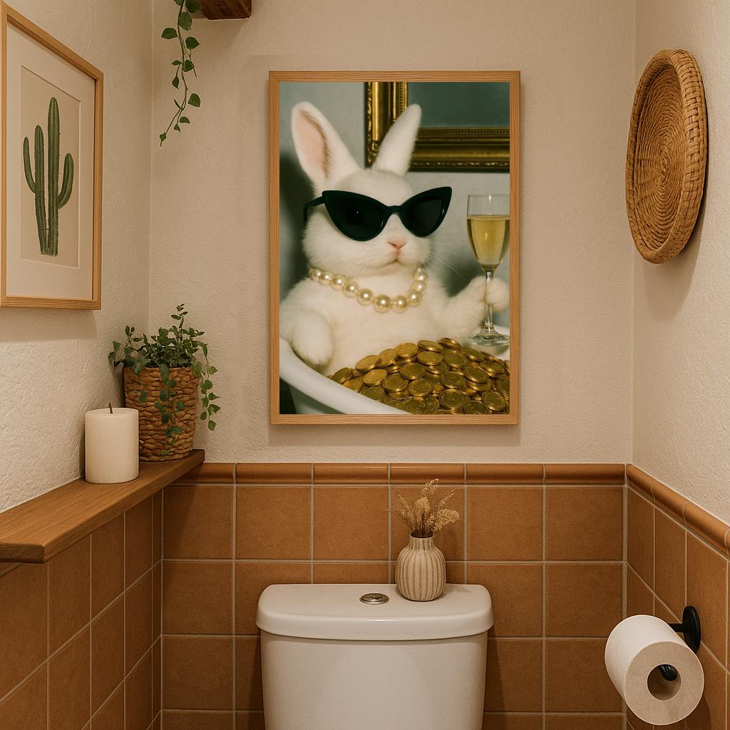 Rabbit Champagne Gold poster sfeerbeeld 3