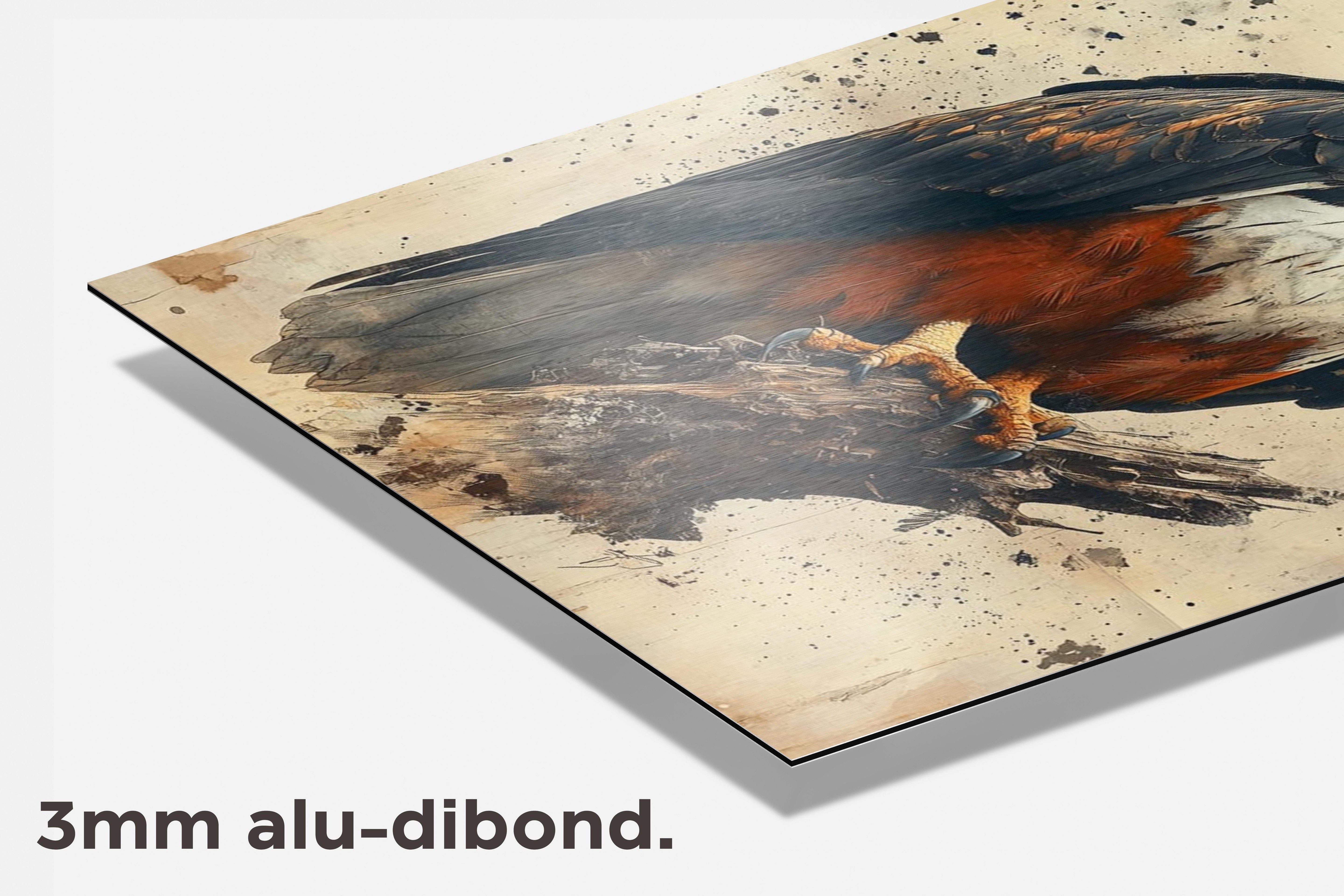 Amerikaanse Adelaar dibond detail