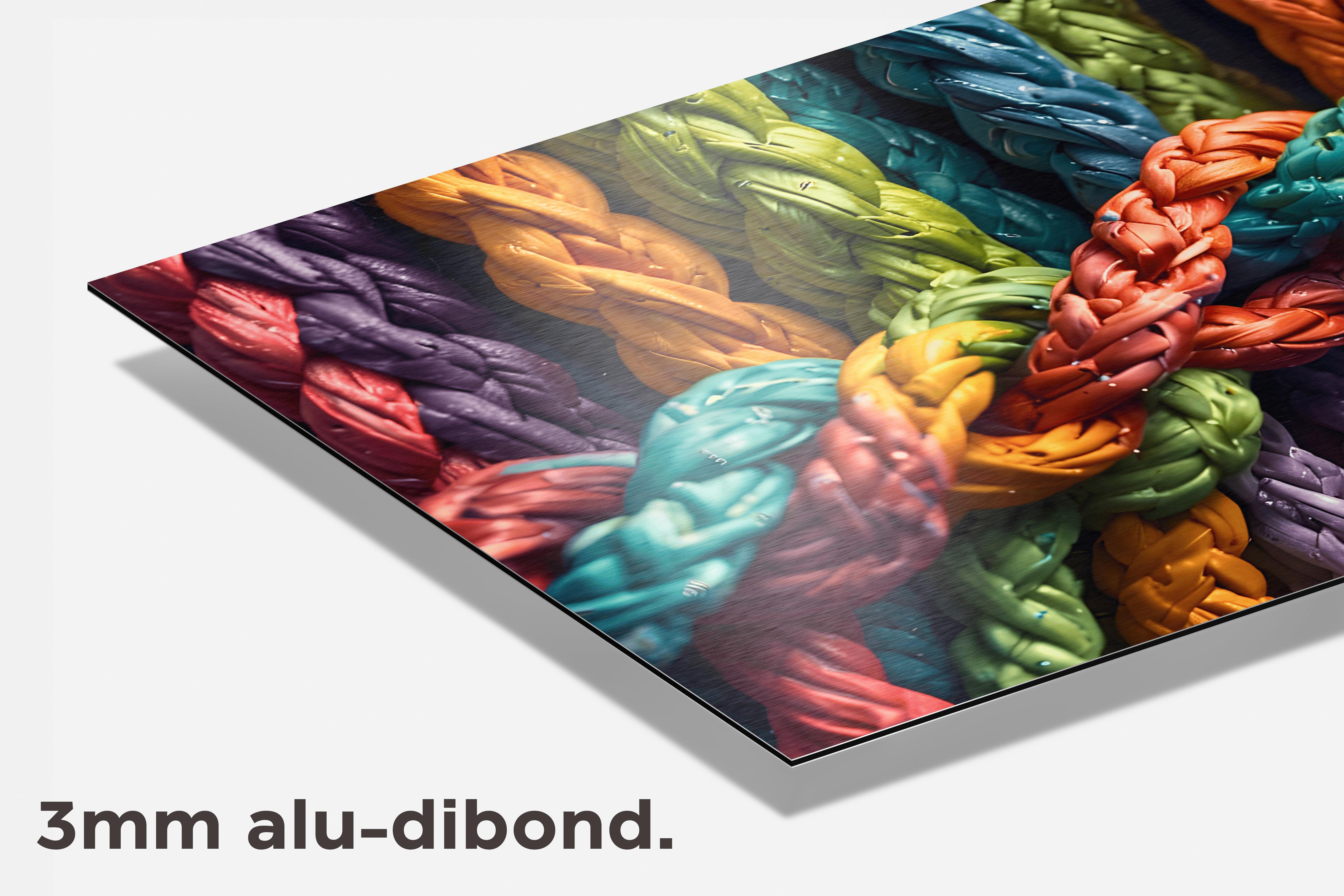 Gevlochten Touw dibond detail