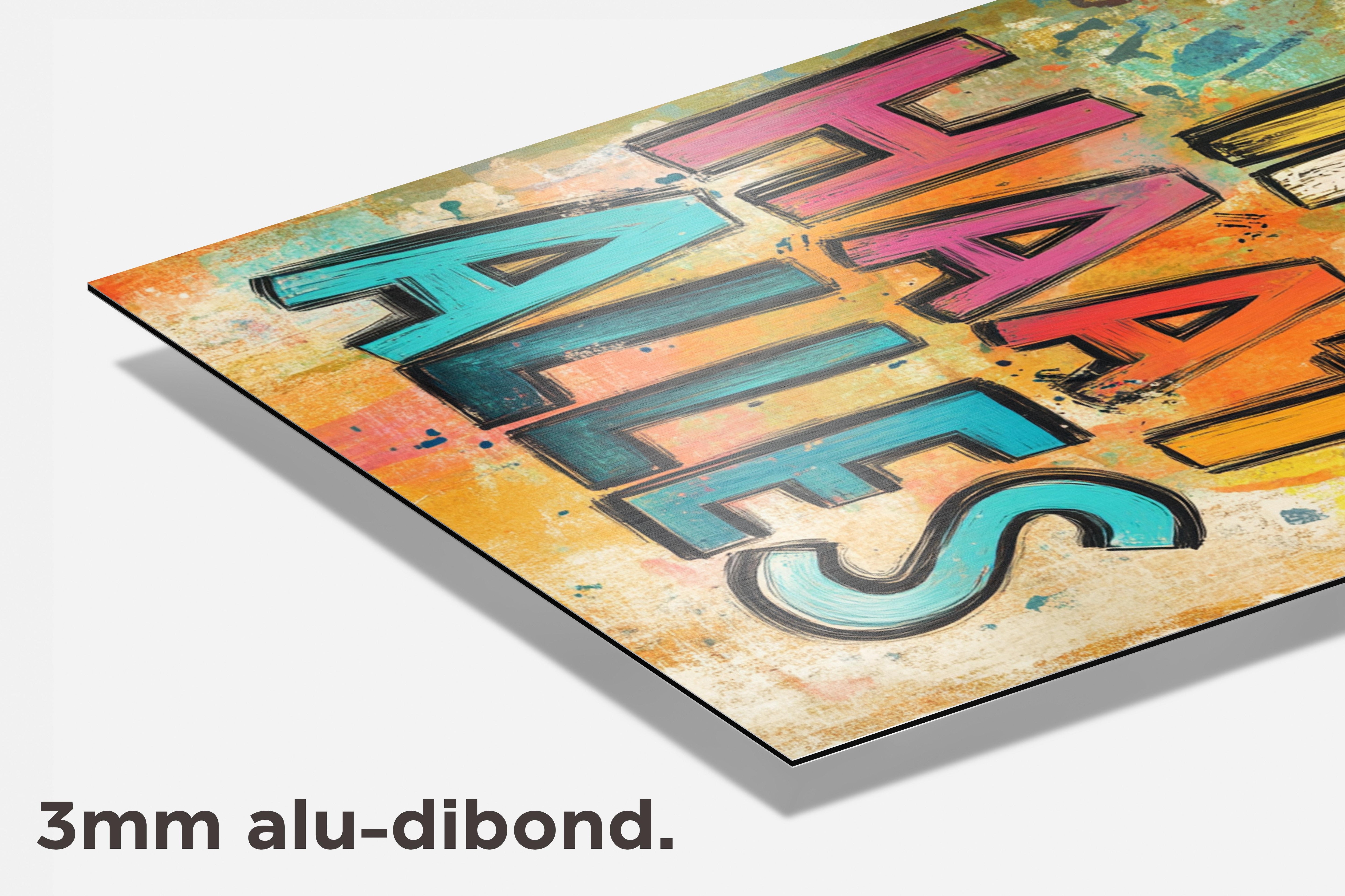 Ik Haat Alles dibond detail