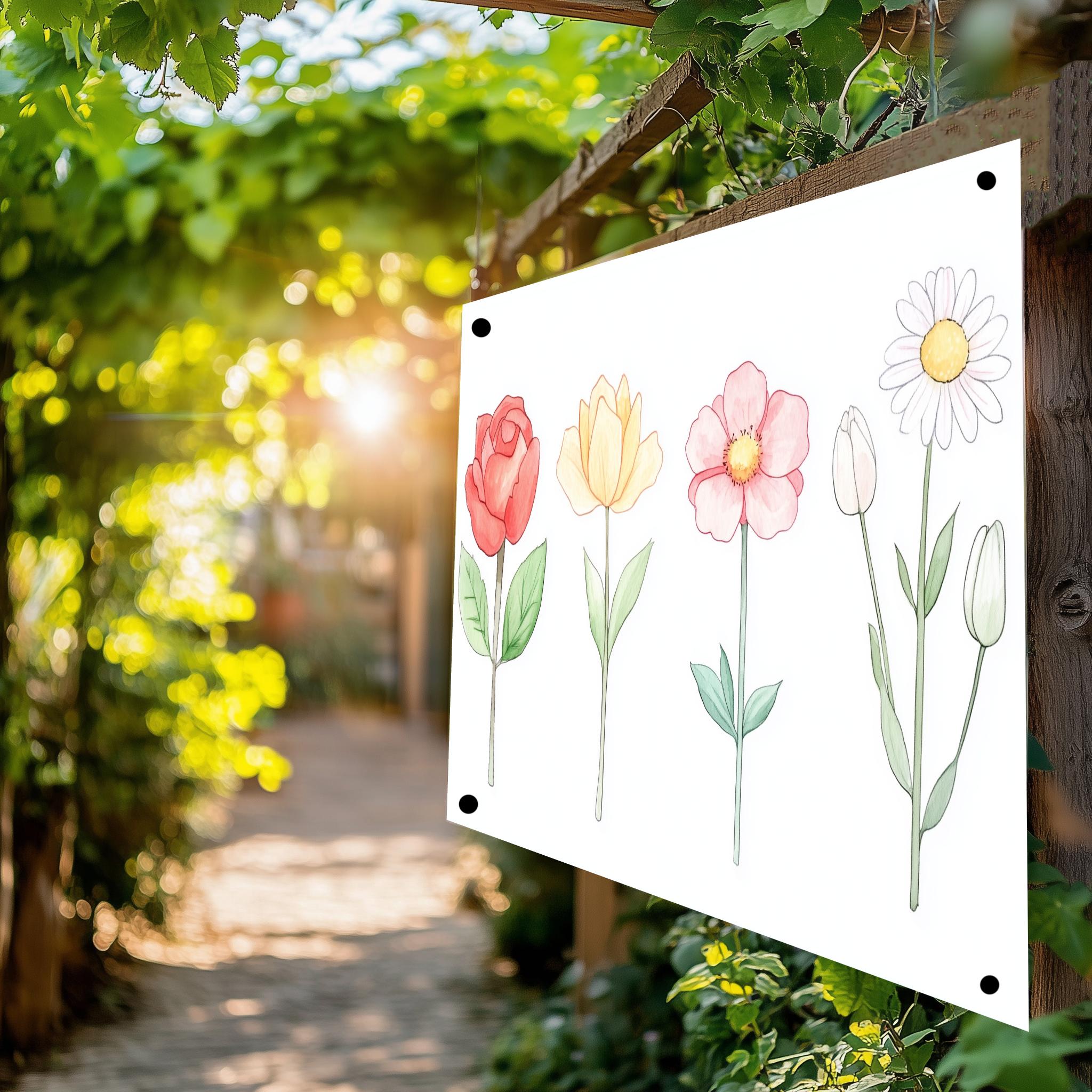 Tuinposter Bloemen sfeerbeeld 4