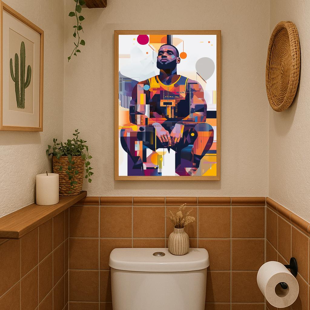 Lebron James Abstract poster sfeerbeeld 3